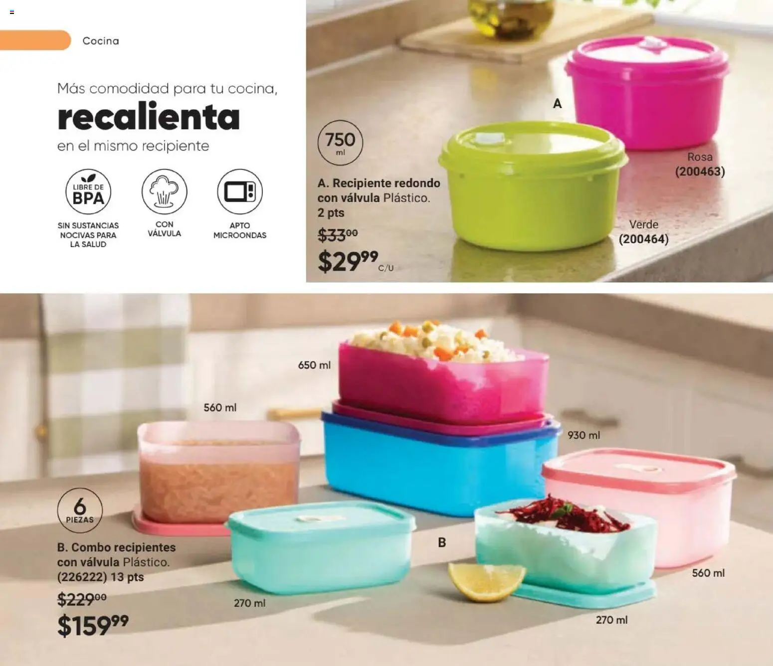 Nuevas ofertas de AVON válidas en toda la República Mexicana desde el 02/10/2026. ¡Encuentra las mejores ofertas en AVON Casa & Estilo 15 2026! | Página: 44 | Productos: Microondas, Cocina, Válvula