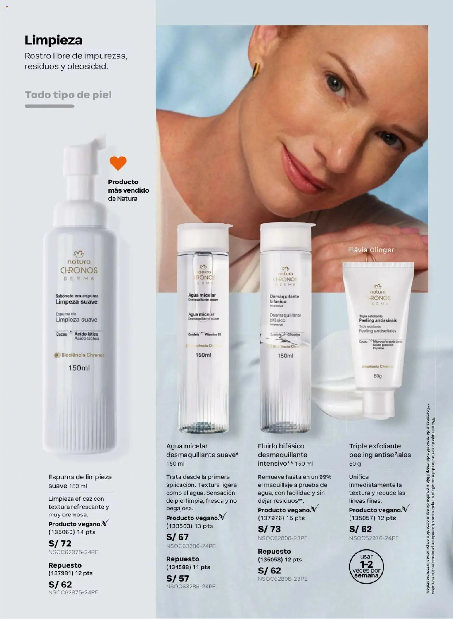 Catálogo Natura válido desde 05.05.2026 | Página: 96 | Productos: Exfoliante, Maquillaje