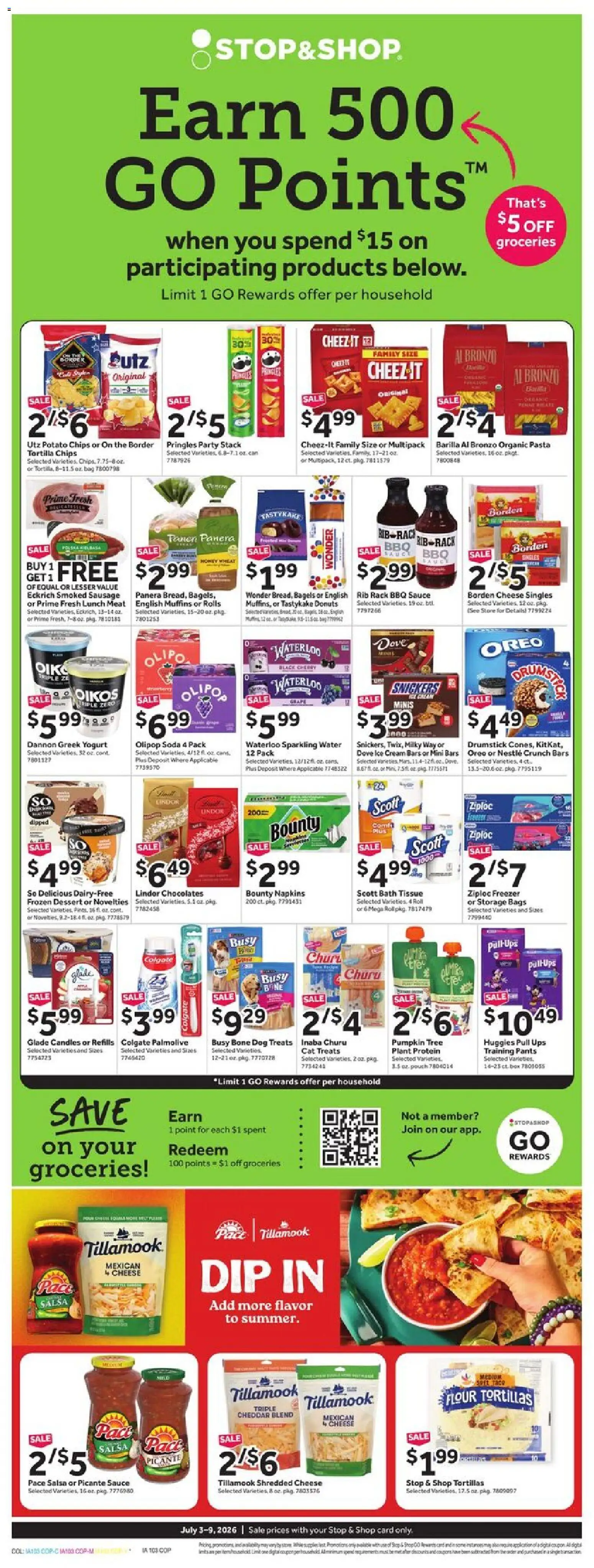 Stop & Shop Weekly Circular - CT - valid from 07/03/2026 | Page: 10 | Products: Dog Treats, Cheese, Pasta, Water