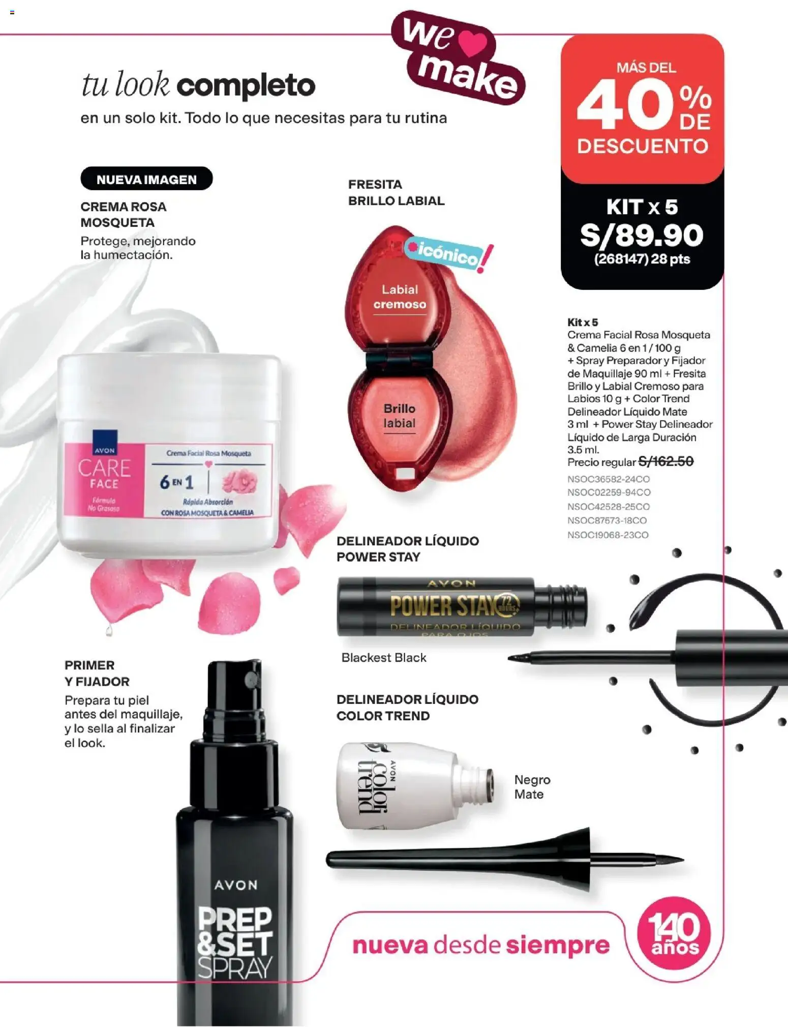 Catálogo Avon válido desde 11/08/2026 | Página: 24 | Productos: Delineador, Crema, Maquillaje