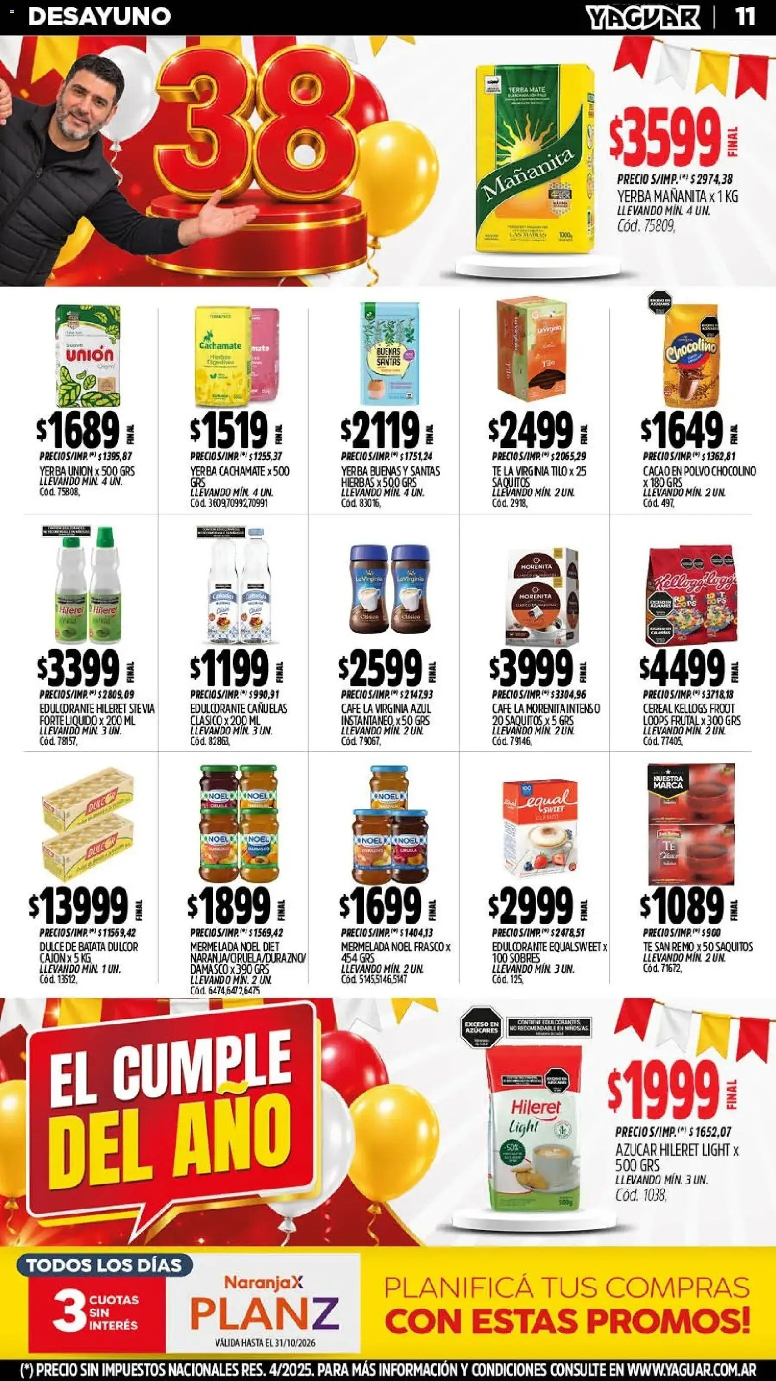 Revista de ofertas Yaguar - Página 11 - Ofertas válidas hasta el 31 de octubre de 2026