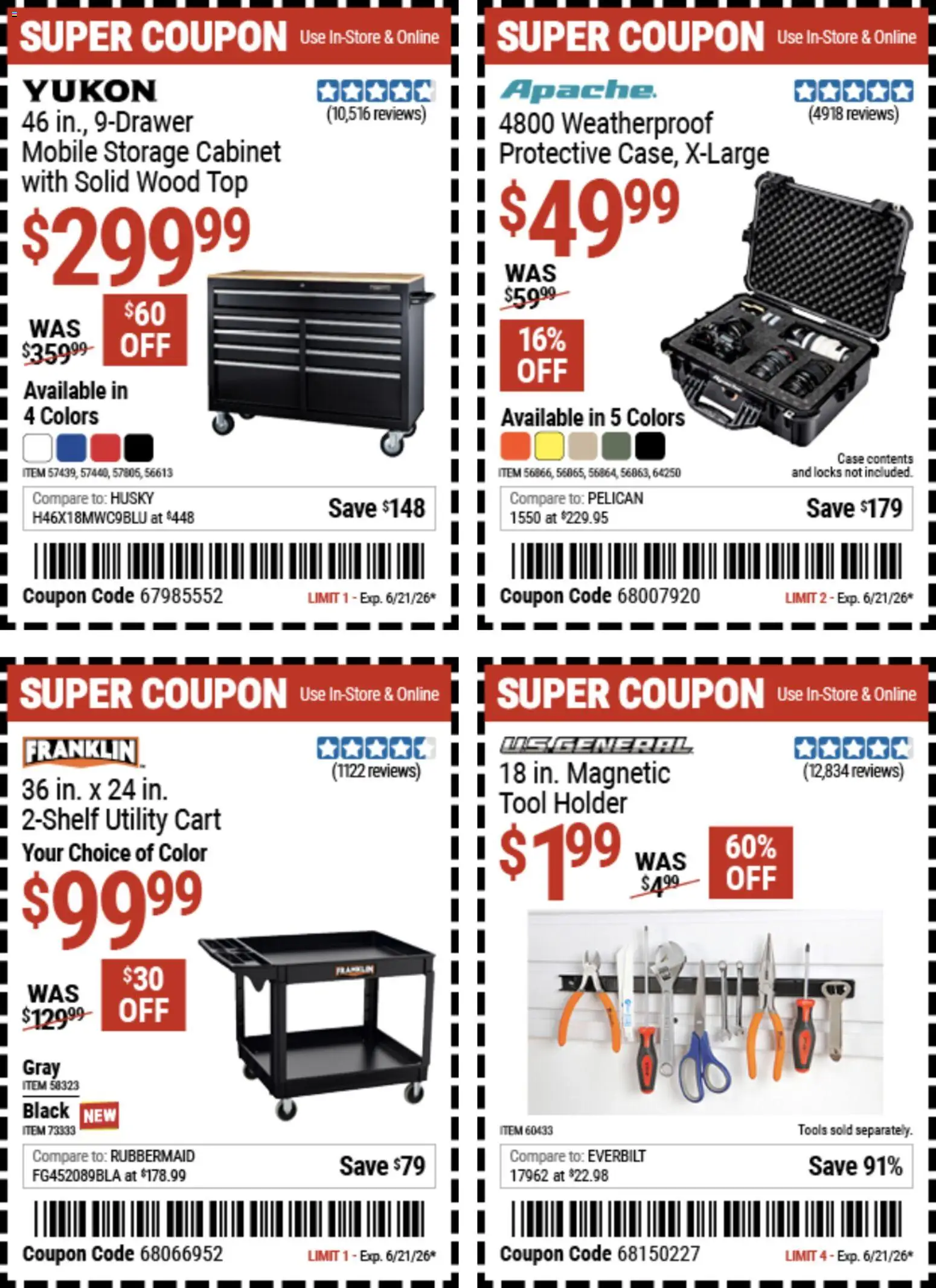 Harbor Freight Weekly Ad - valid from 08.06.2026 | Page: 17 | Products: Case