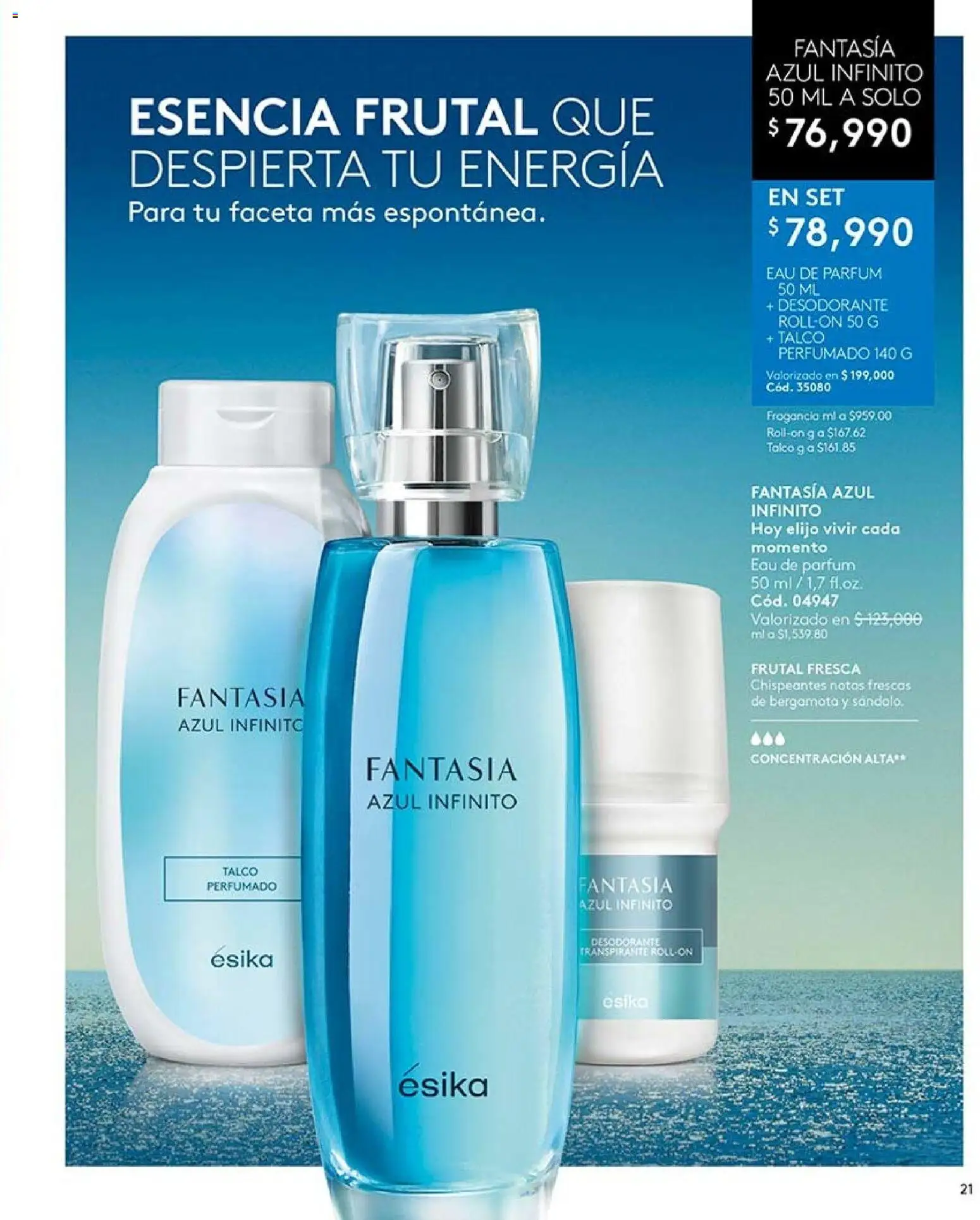 Ésika revista - valida desde el 07/08/2026 | Página: 21 | Productos: Fragancia, Desodorante