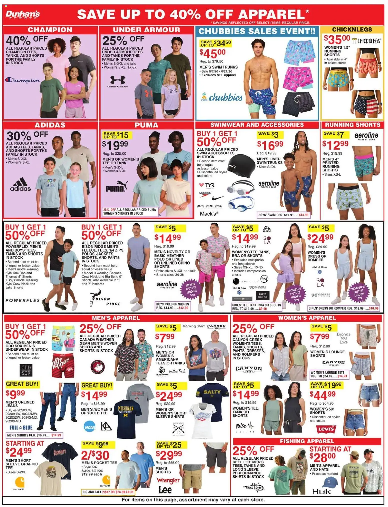 Dunham's Sports Weekly Ad - valid from 05.06.2026 | Page: 9 | Products: Ridge, Pants, Shorts, Jeans