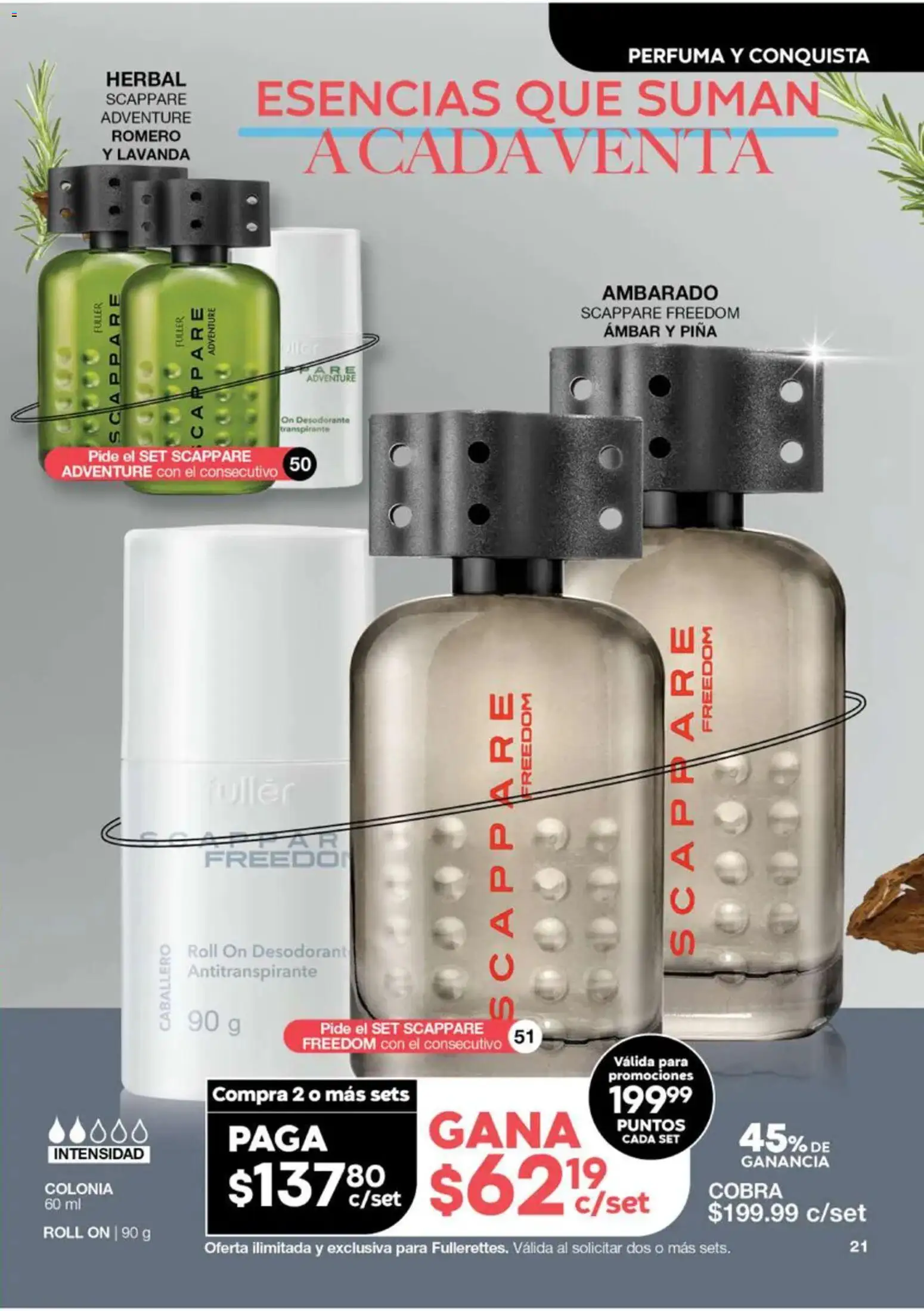 Nuevas ofertas de Fuller válidas en toda la República Mexicana desde el 16/09/2026. ¡Encuentra las mejores ofertas en Fuller Gana Más 12 2026! | Página: 20 | Productos: Desodorante, Antitranspirante, Piña, Esencias