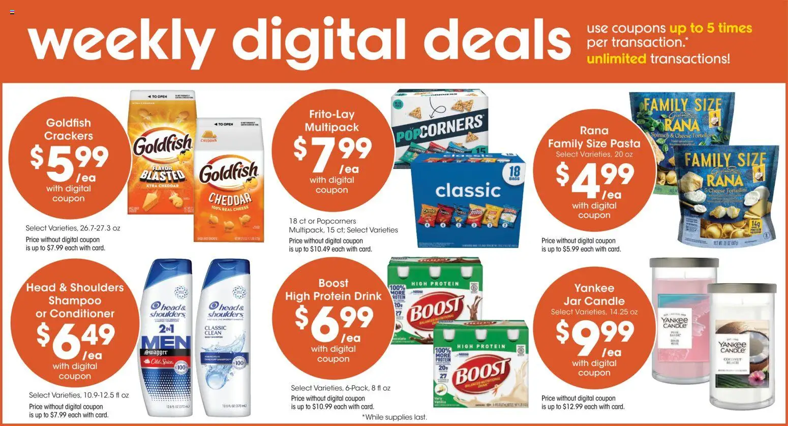 Mariano's Weekly Ad - valid from 09/30/2026 | Page: 5 | Products: Crackers, Cheese, Protein drink, Coconut