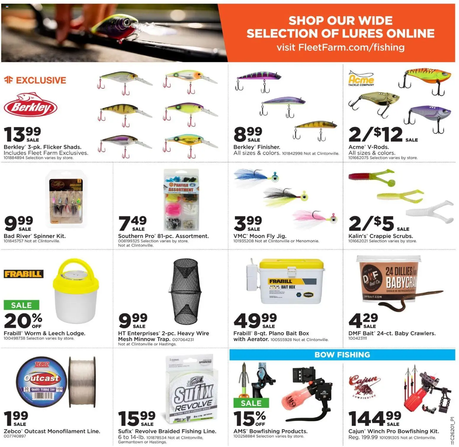 Mills Fleet Farm Weekly Ad - valid from 11.05.2026 | Page: 13 | Products: Box, Wire, Bow, Bow Fishing