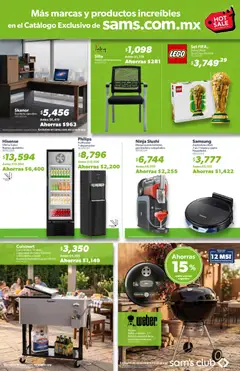 Vista previa de Sam's Club Hot Sale, nuevo folleto de la tienda, válido en México a partir del 25.05.2026 | Página: 16 | Productos: Hielera, Aspiradora, Escritorio, Vitrina