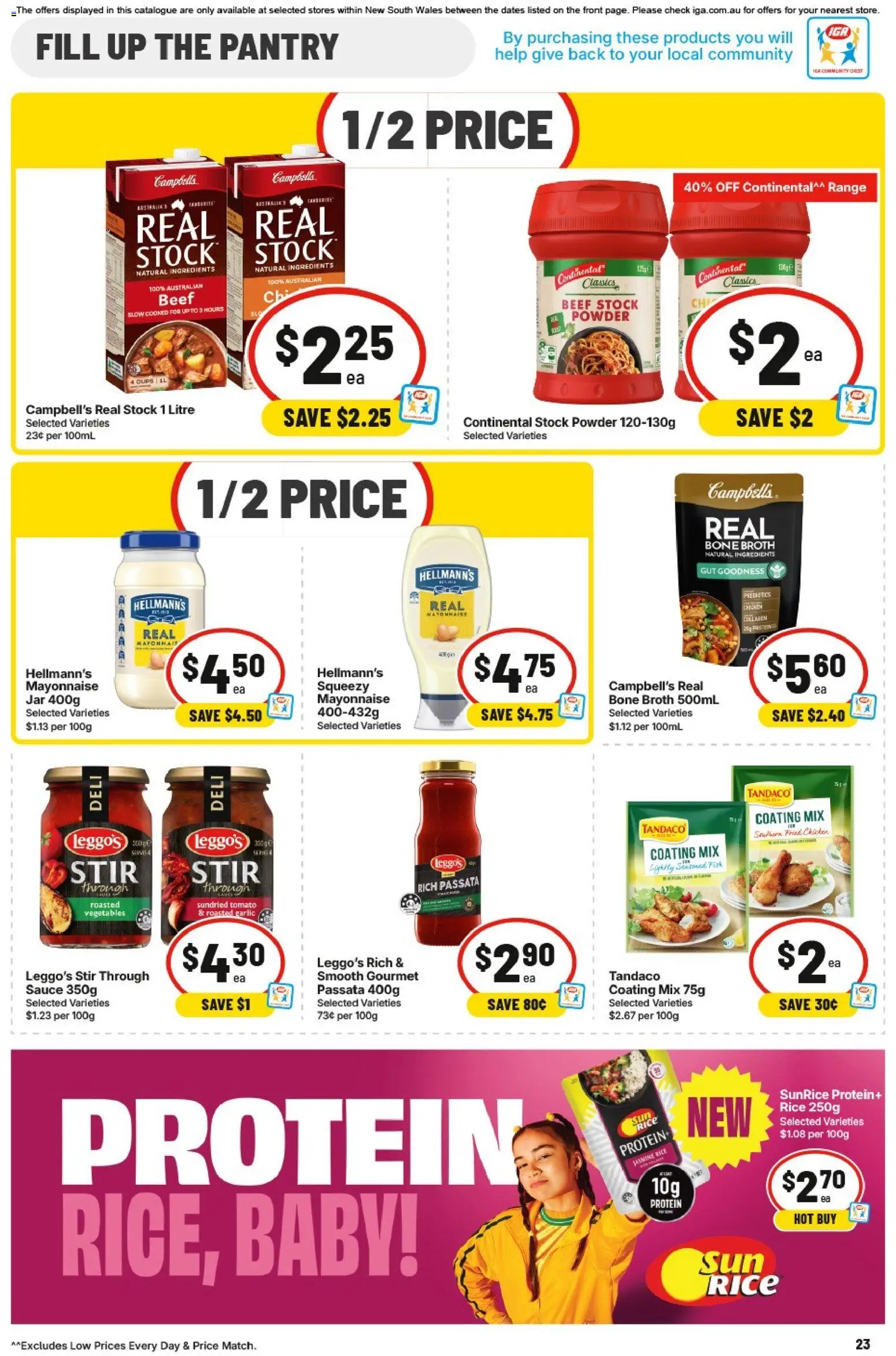 IGA catalogue - valid from 19/08/2026 | Page: 21 | Products: Protein, Broth, Vegetables, Mayonnaise