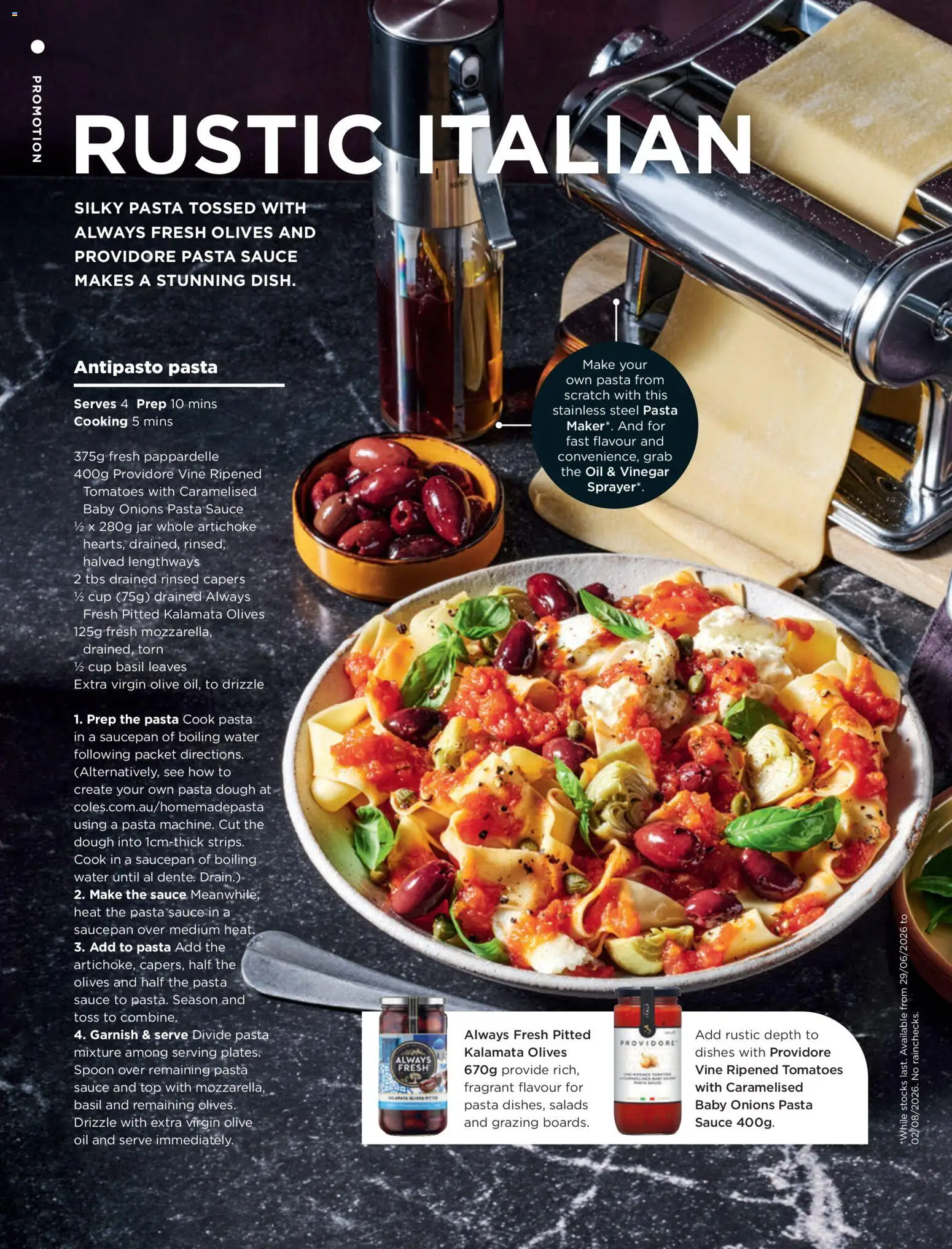 Coles catalogue - valid from 01/07/2026 | Page: 68 | Products: Pasta, Olives, Onions, Vinegar