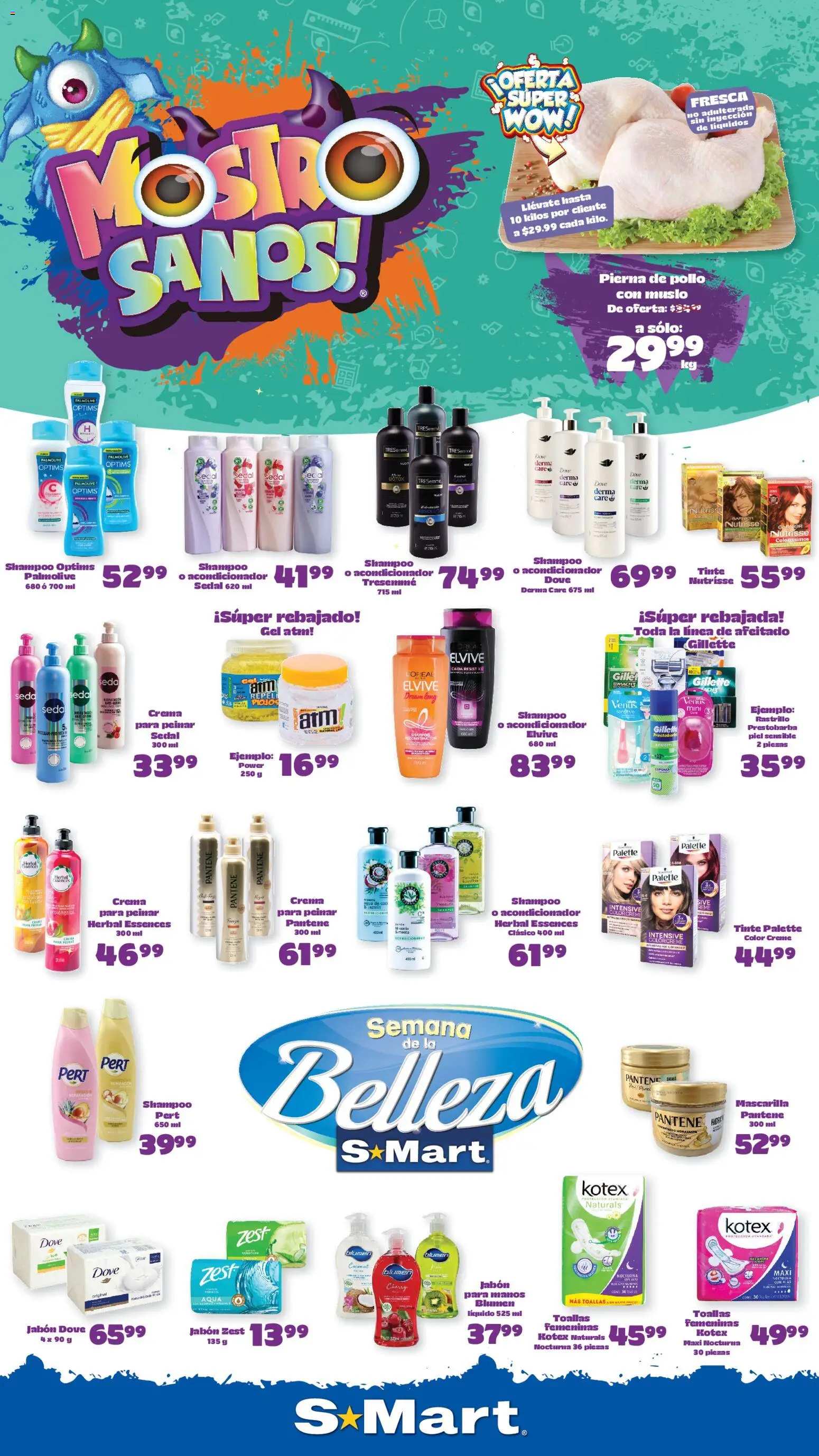 Nuevas ofertas de S-Mart válidas en toda la República Mexicana desde el 11/08/2026. ¡Encuentra las mejores ofertas en S-Mart folleto Ofertas de feria Reynosa! | Página: 1 | Productos: Crema, Rastrillo, Toallas, Mascarilla
