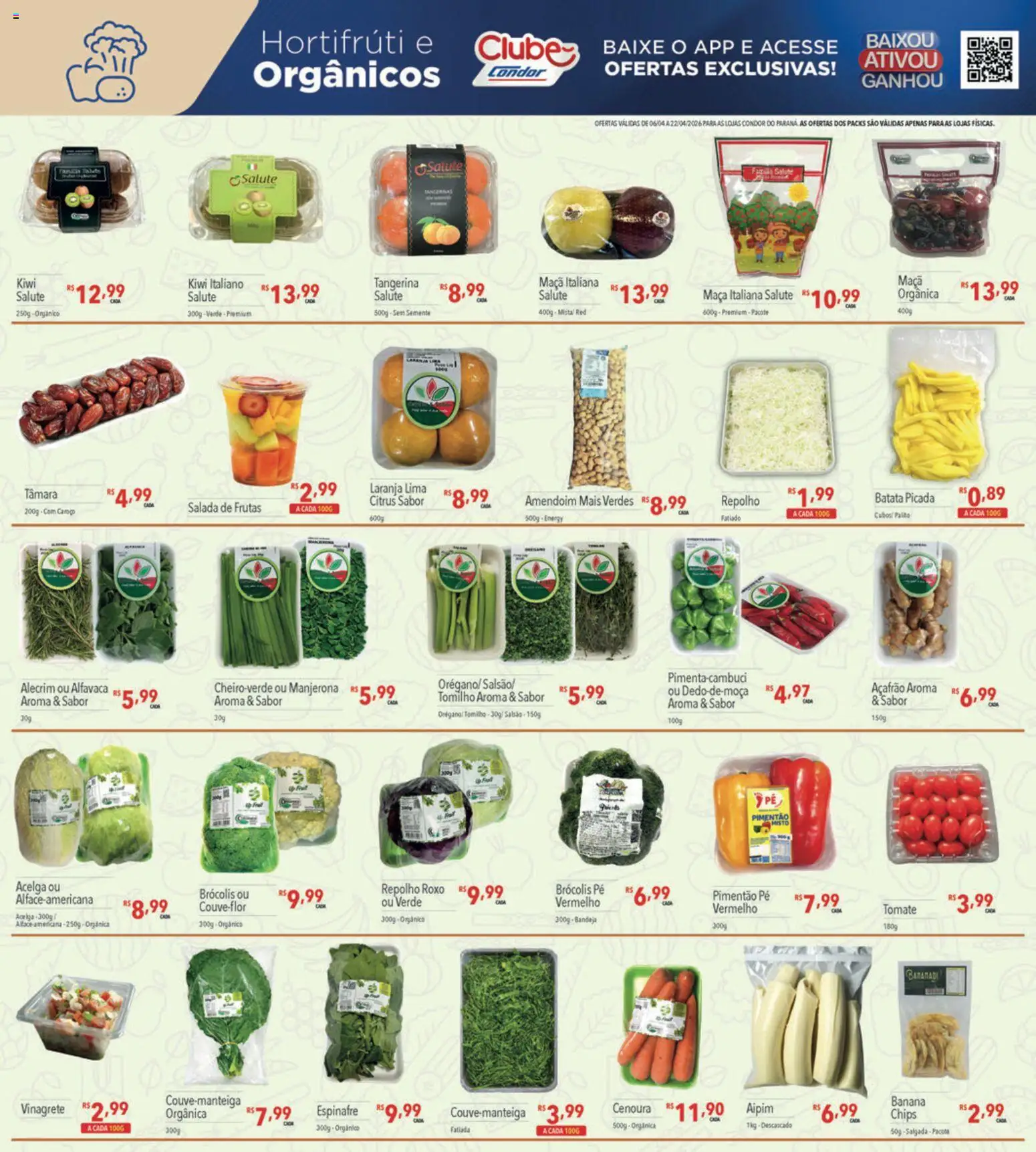 Supermercados Condor Folheto - válido de 06.04.2026 | Página: 8 | Produtos: Amendoim, Açafrão, Repolho, Cenoura
