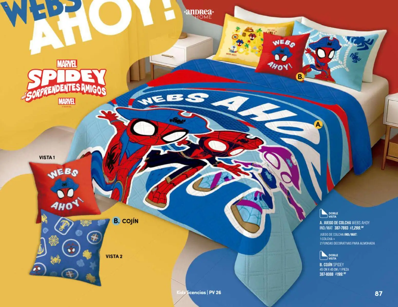 Nuevas ofertas de Andrea válidas en toda la República Mexicana desde el 25/01/2026. ¡Encuentra las mejores ofertas en Andrea catálogo Home! | Página: 87 | Productos: Juego, Almohada