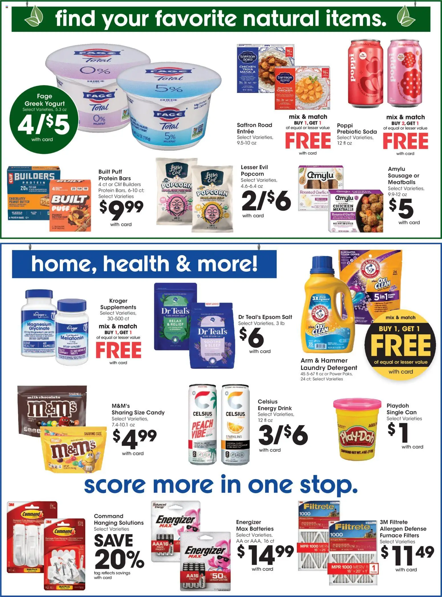 King Soopers Weekly Ad - valid from 09/16/2026 | Page: 9 | Products: Yogurt, Chocolate, Protein, Epsom Salt