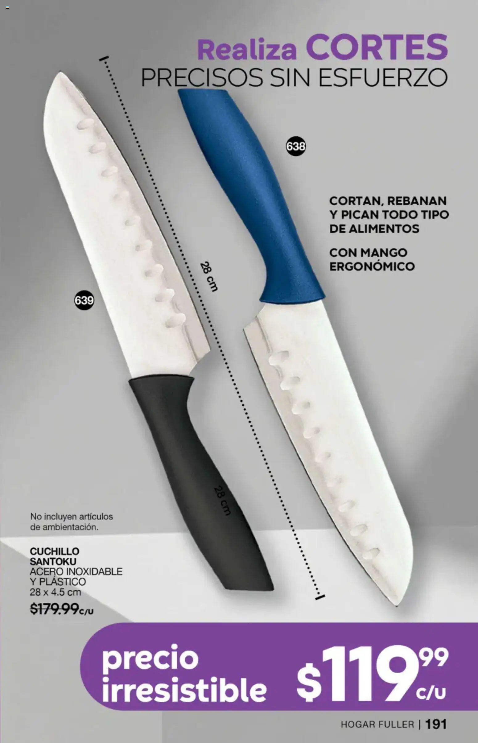 Nuevas ofertas de Fuller válidas en toda la República Mexicana desde el 27/05/2026. ¡Encuentra las mejores ofertas en Fuller campaña 4 2026! | Página: 191 | Productos: Mango, Cuchillo