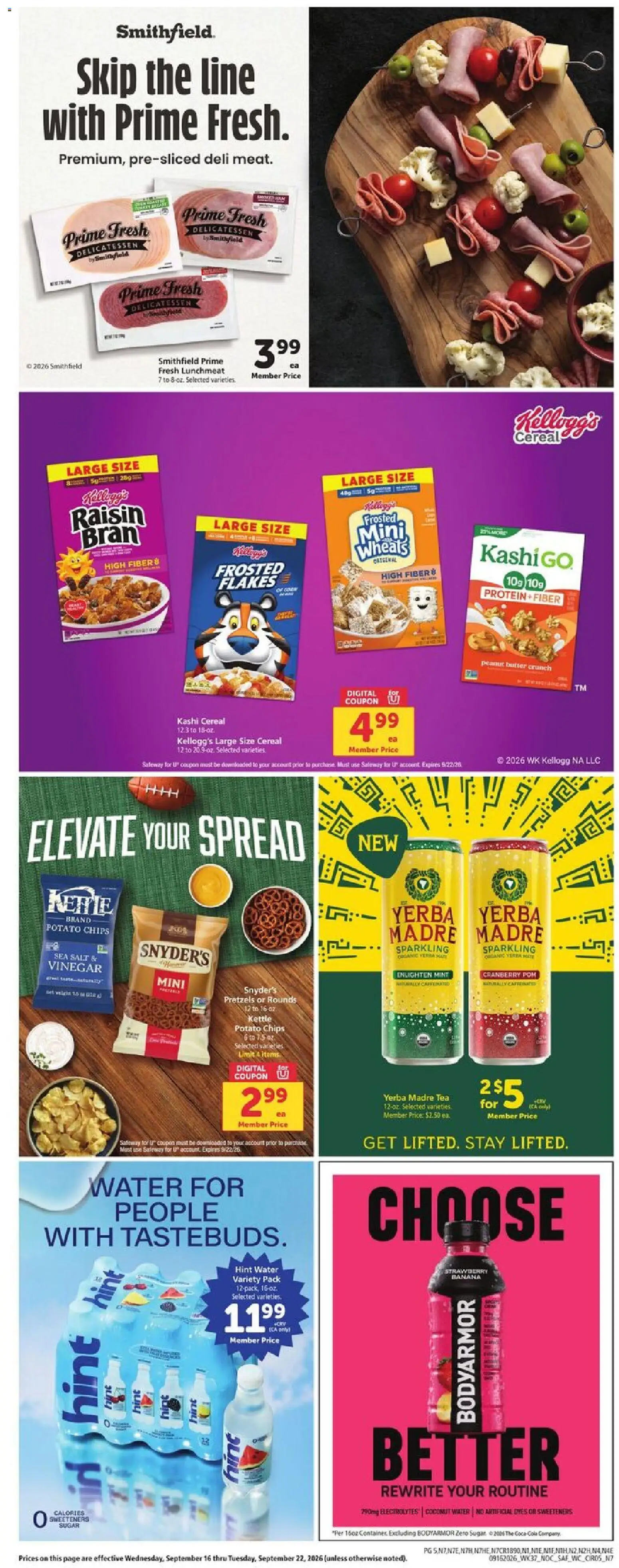 Safeway Weekly Ad - valid from 09/16/2026 | Page: 5 | Products: Vinegar, Potato chips, Cereal, Coconut
