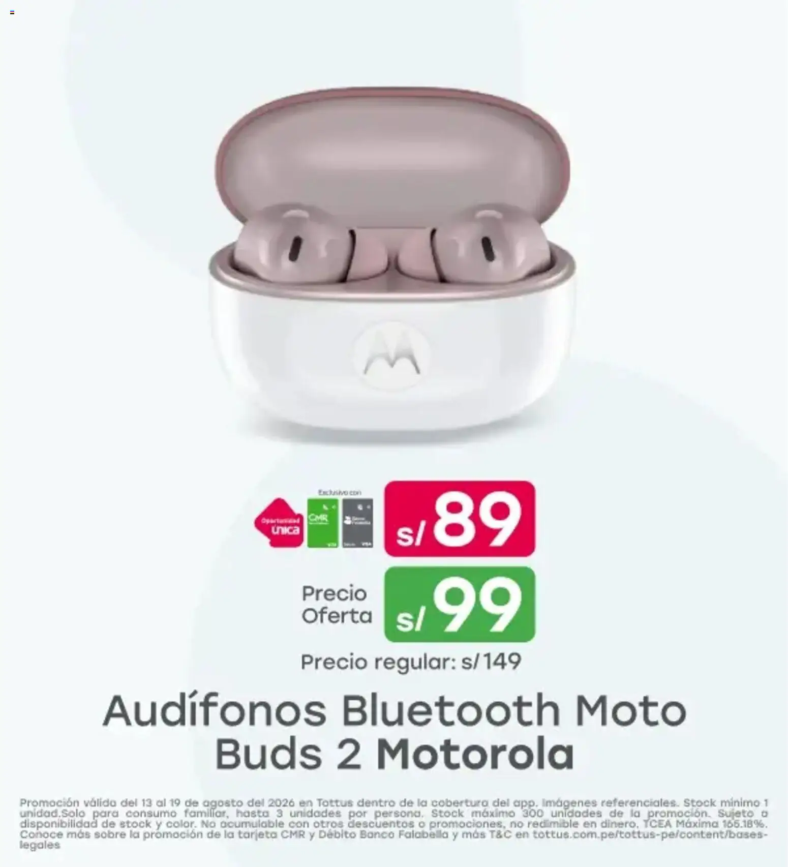 Catálogo Tottus válido desde 13/08/2026 | Página: 9 | Productos: Audífonos