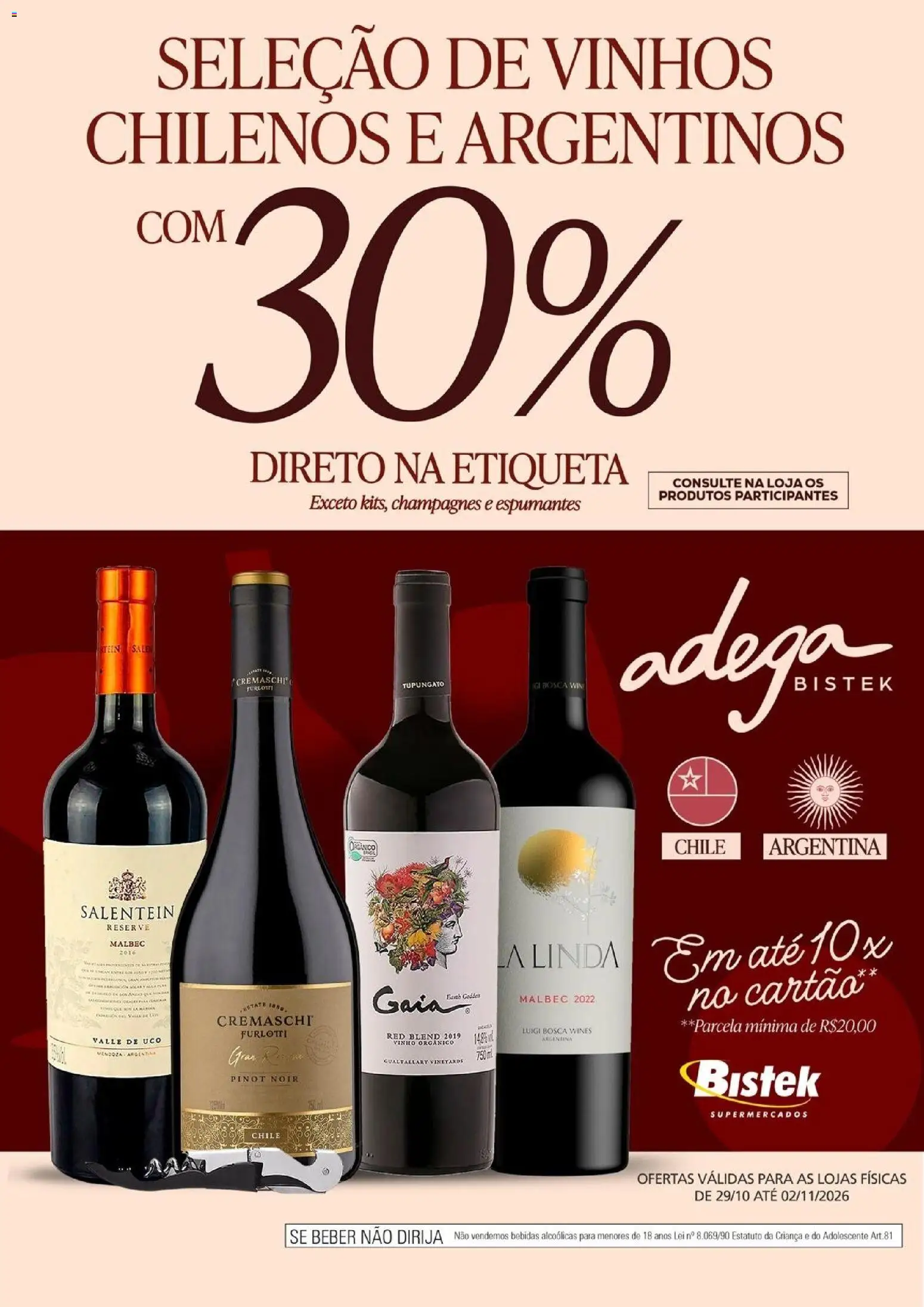 Bistek Supermercados Folheto - válido de 29/10/2026 | Página: 1