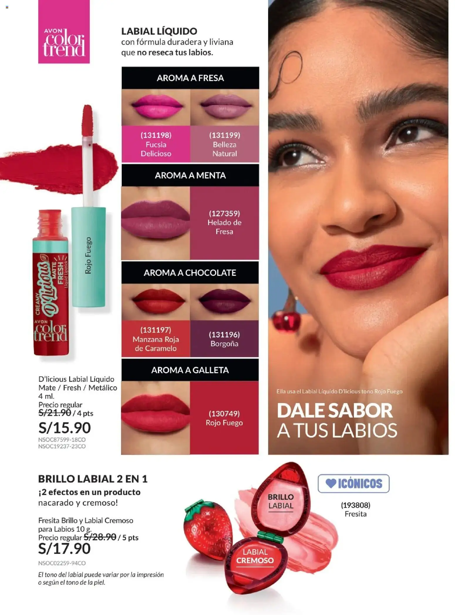 Catálogo Avon válido desde 24.05.2026 | Página: 55 | Productos: Chocolate, Helado
