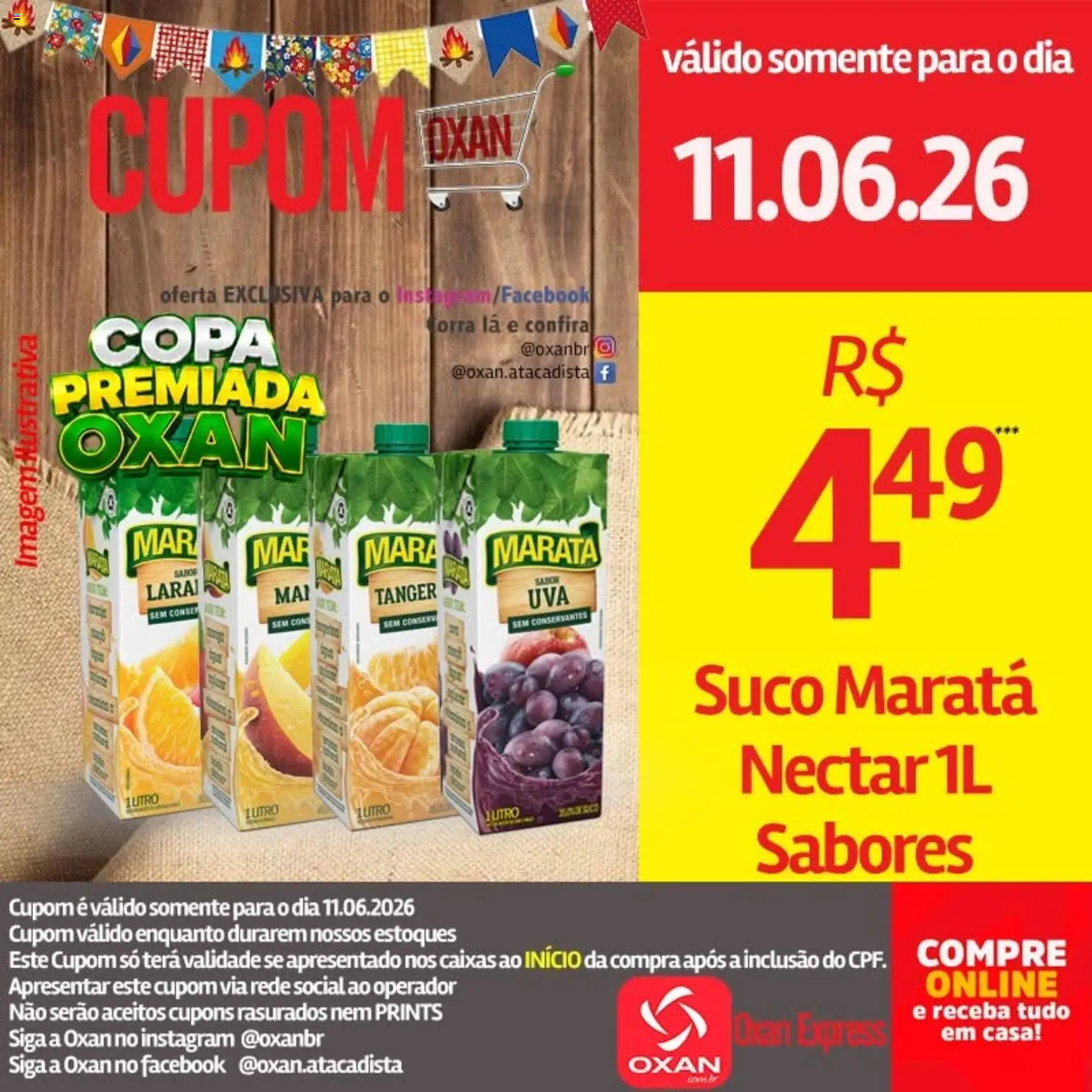 Oxan Atacadista Folheto - válido de 11.06.2026 | Página: 15 | Produtos: Suco, Copa