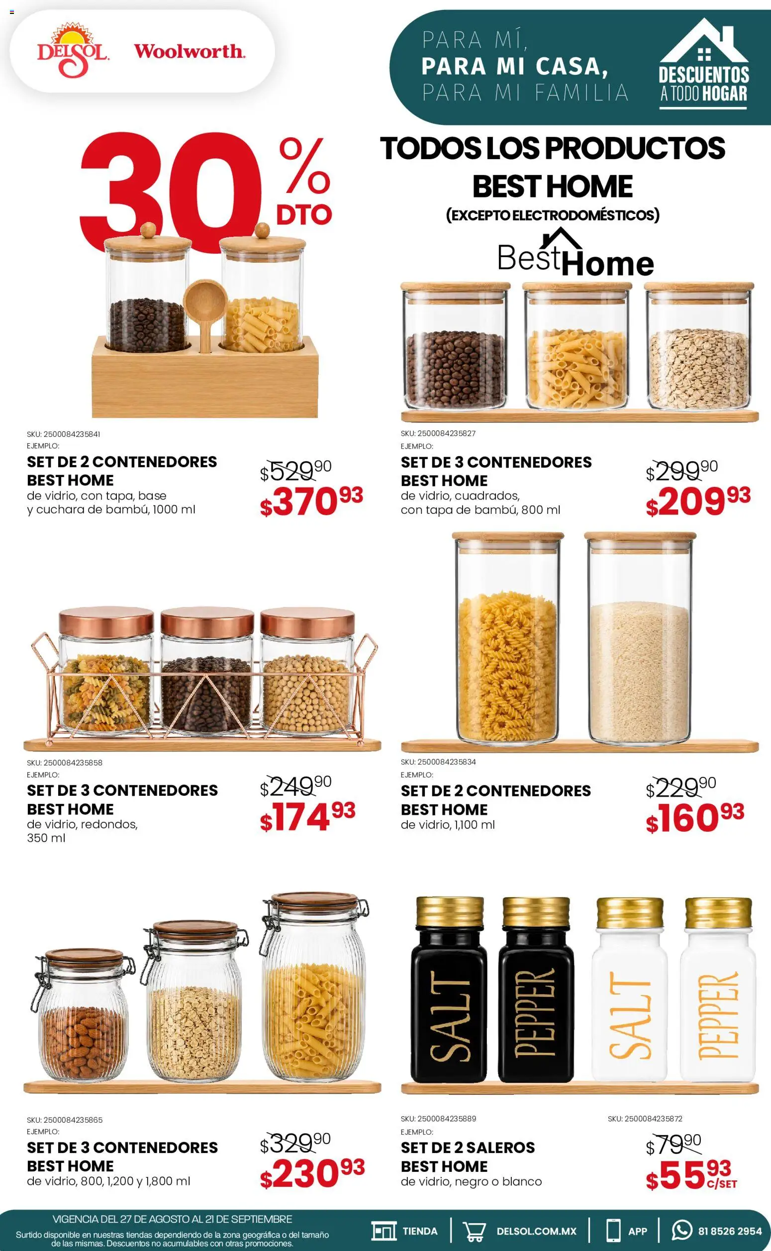 Nuevas ofertas de Del Sol y Woolworth válidas en toda la República Mexicana desde el 27/08/2026. ¡Encuentra las mejores ofertas en Del Sol y Woolworth catálogo! | Página: 10 | Productos: Cuchara