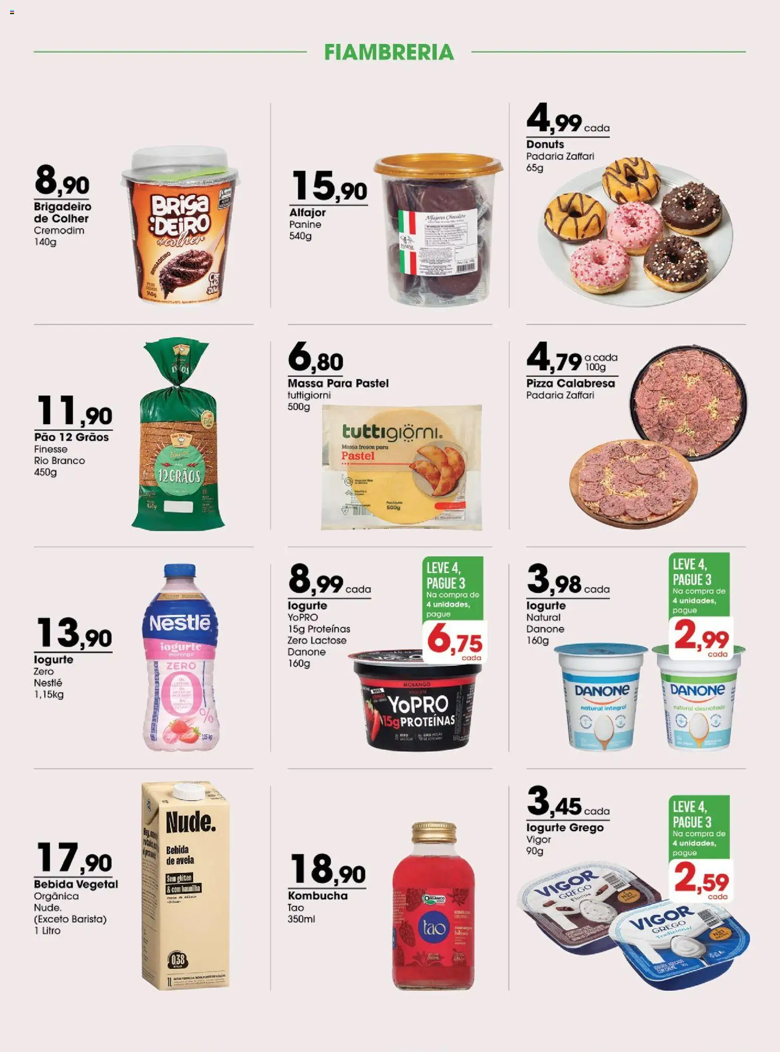 Zaffari Folheto - válido de 29/09/2026 | Página: 7 | Produtos: Iogurte, Pão, Pizza, Bebida