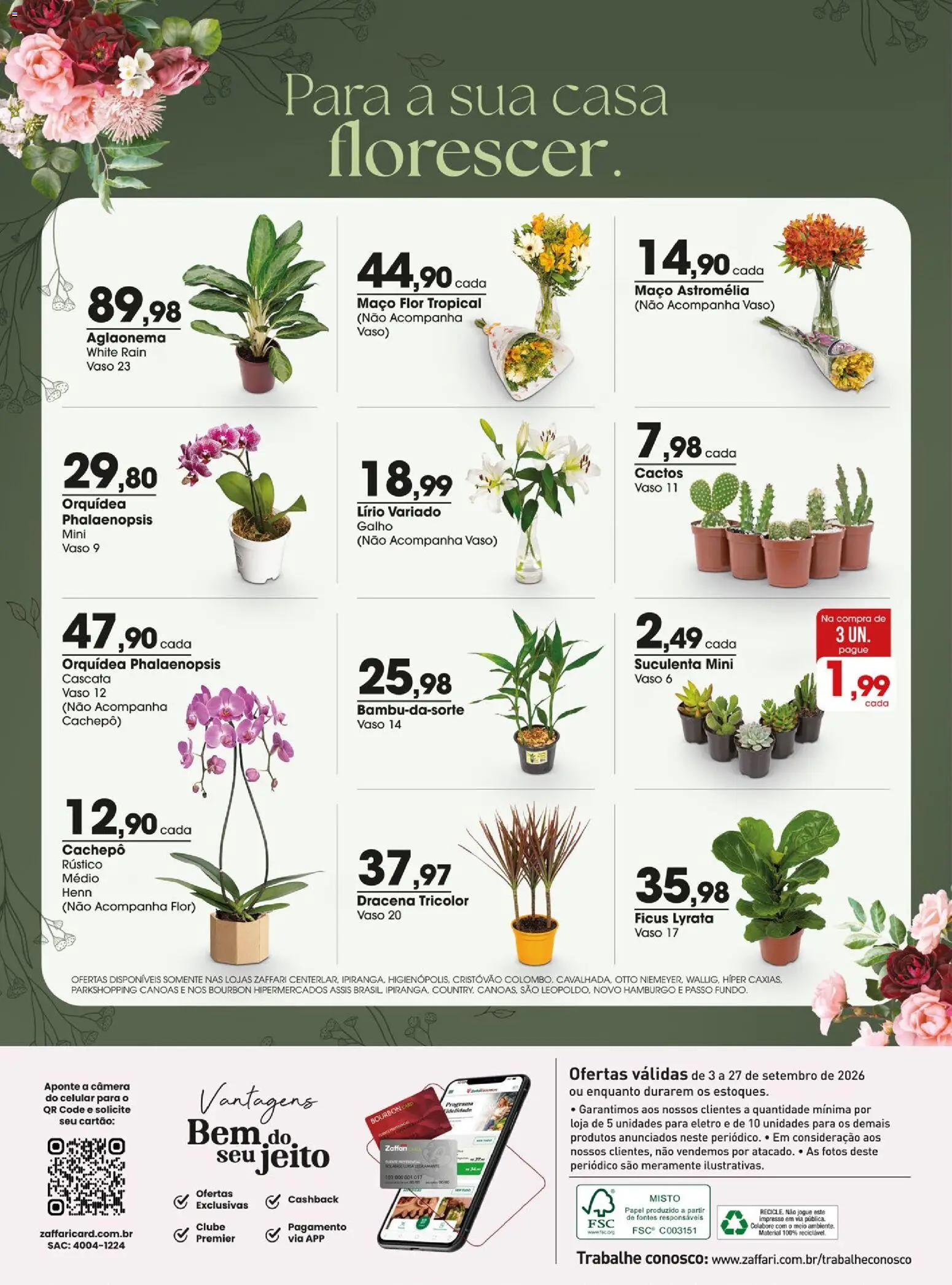Zaffari Folheto - válido de 03/09/2026 | Página: 14 | Produtos: Orquídea, Vaso, Bourbon, Câmera