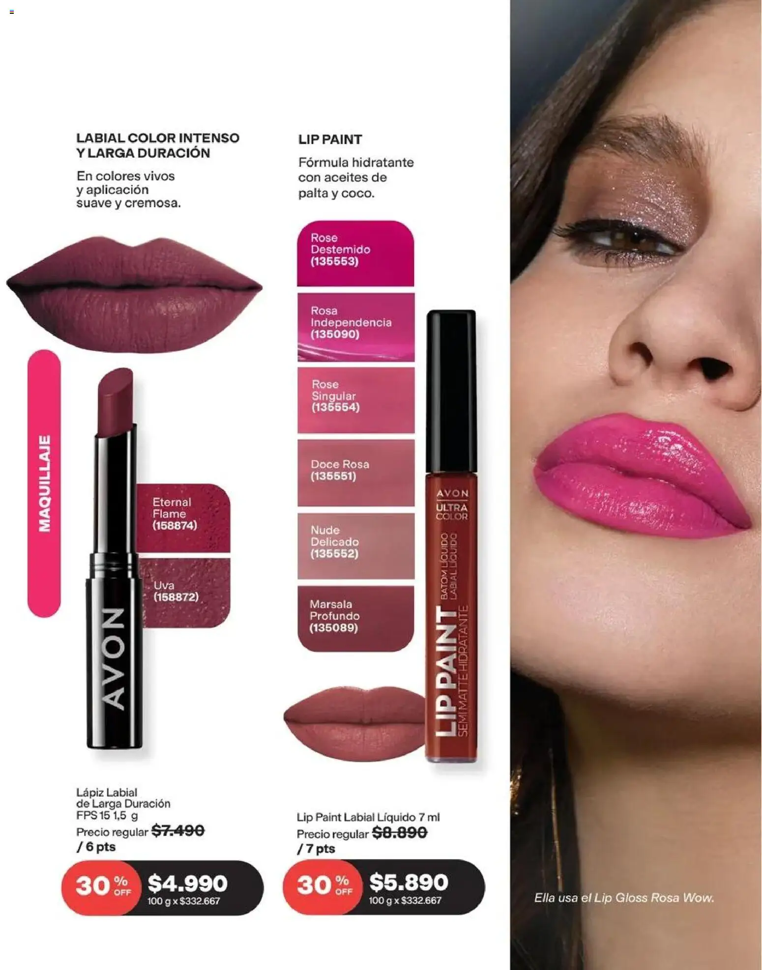 Catálogo Avon Campaña 13 │ válido desde el 31.08.2026 | Página: 29 | Productos: Palta, Maquillaje, Lápiz labial, Labial