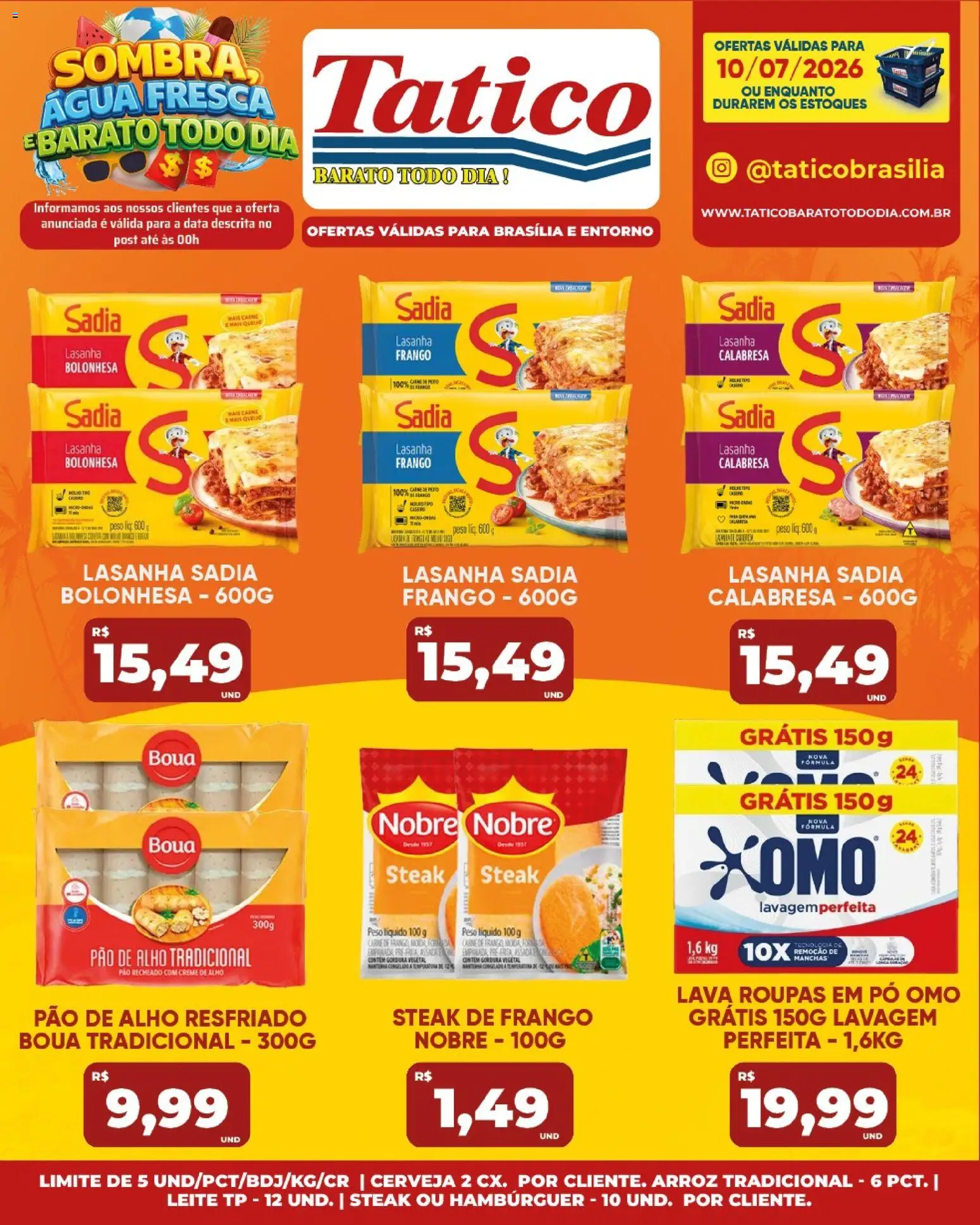 Tatico Folheto - válido de 11/07/2026 | Página: 27 | Produtos: Pó, Pao de alho, Cerveja, Creme