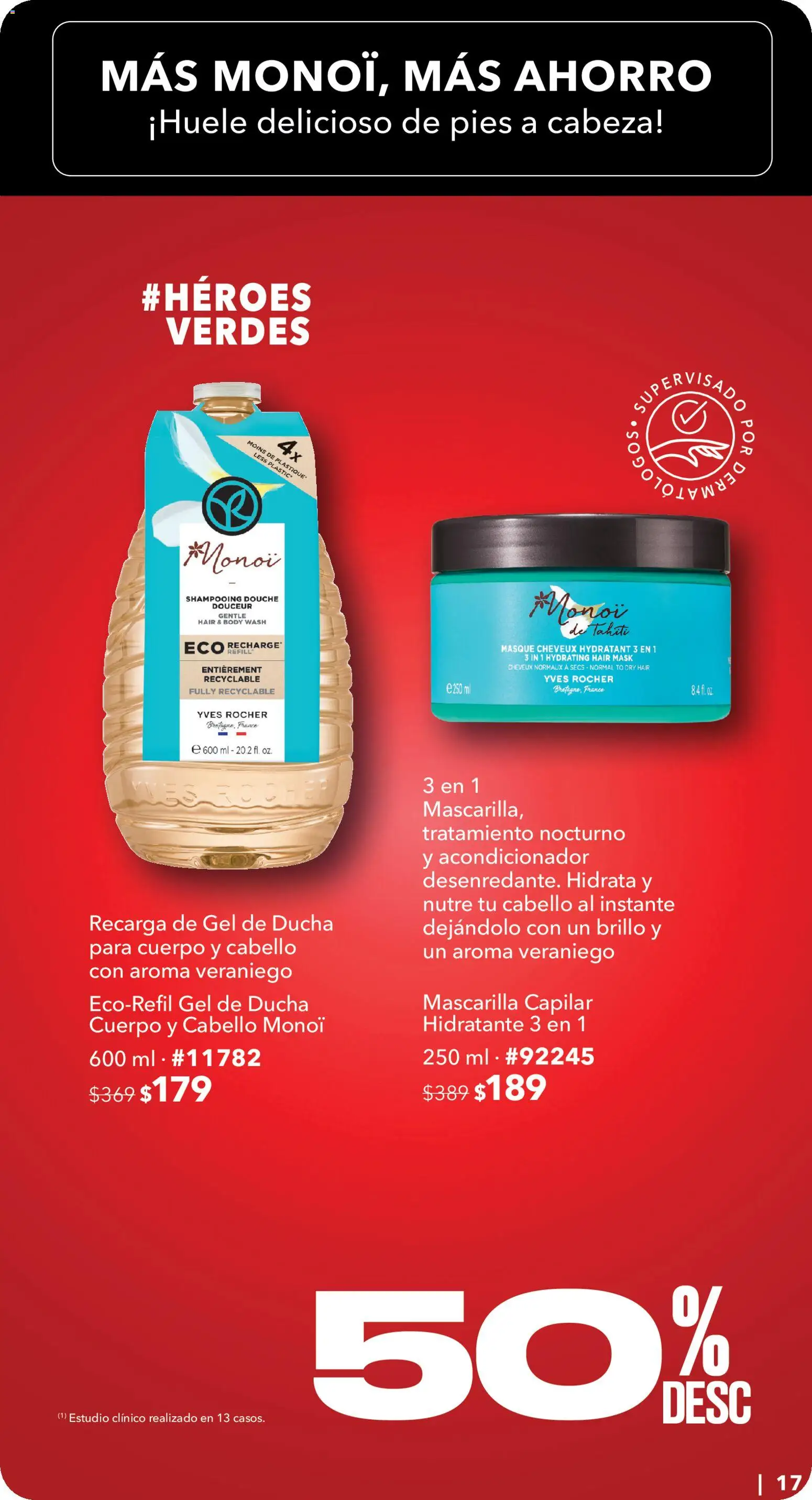Nuevas ofertas de Yves Rocher válidas en toda la República Mexicana desde el 25.05.2026. ¡Encuentra las mejores ofertas en Yves Rocher Hot Sale! | Página: 17 | Productos: Brillo, Body, Mascarilla, Acondicionador