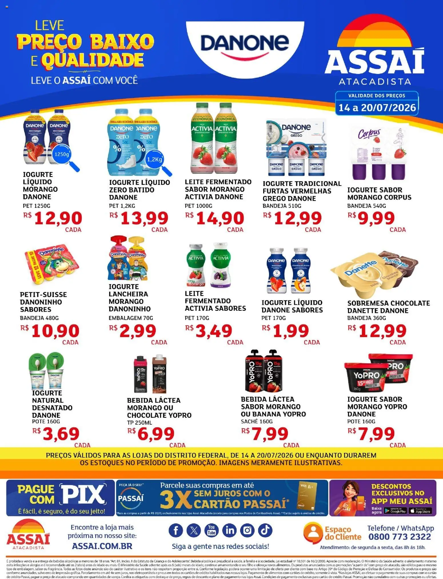 Assaí Atacadista Folheto - válido de 14/07/2026 | Página: 1