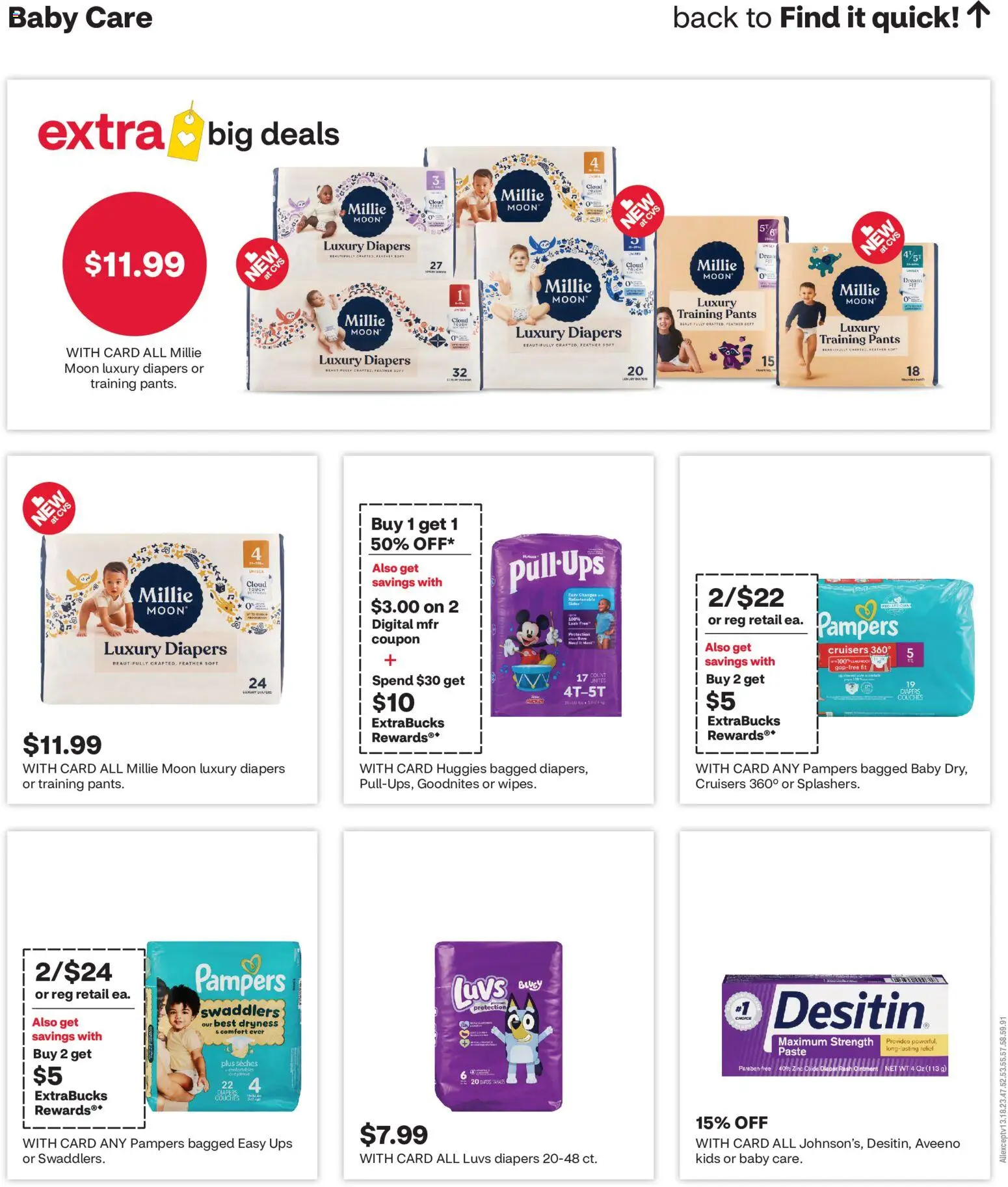 CVS Pharmacy Weekly Ad - valid from 08/30/2026 | Page: 9 | Products: Zinc, Diapers, Couches, Pants