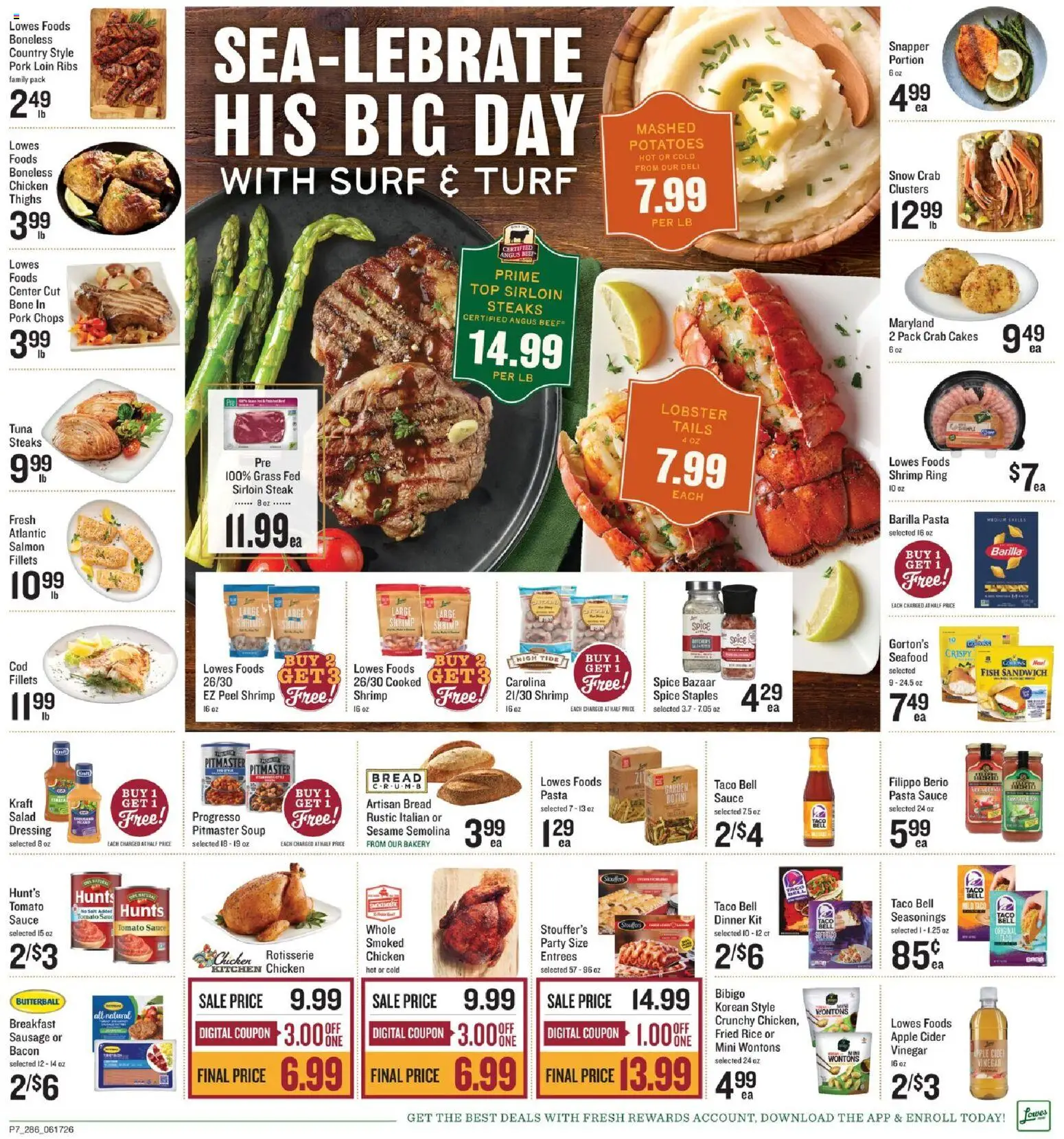 Lowes Foods Grand Opening - valid from 17.06.2026 | Page: 10 | Products: Vinegar, Fish, Pasta, Sausage