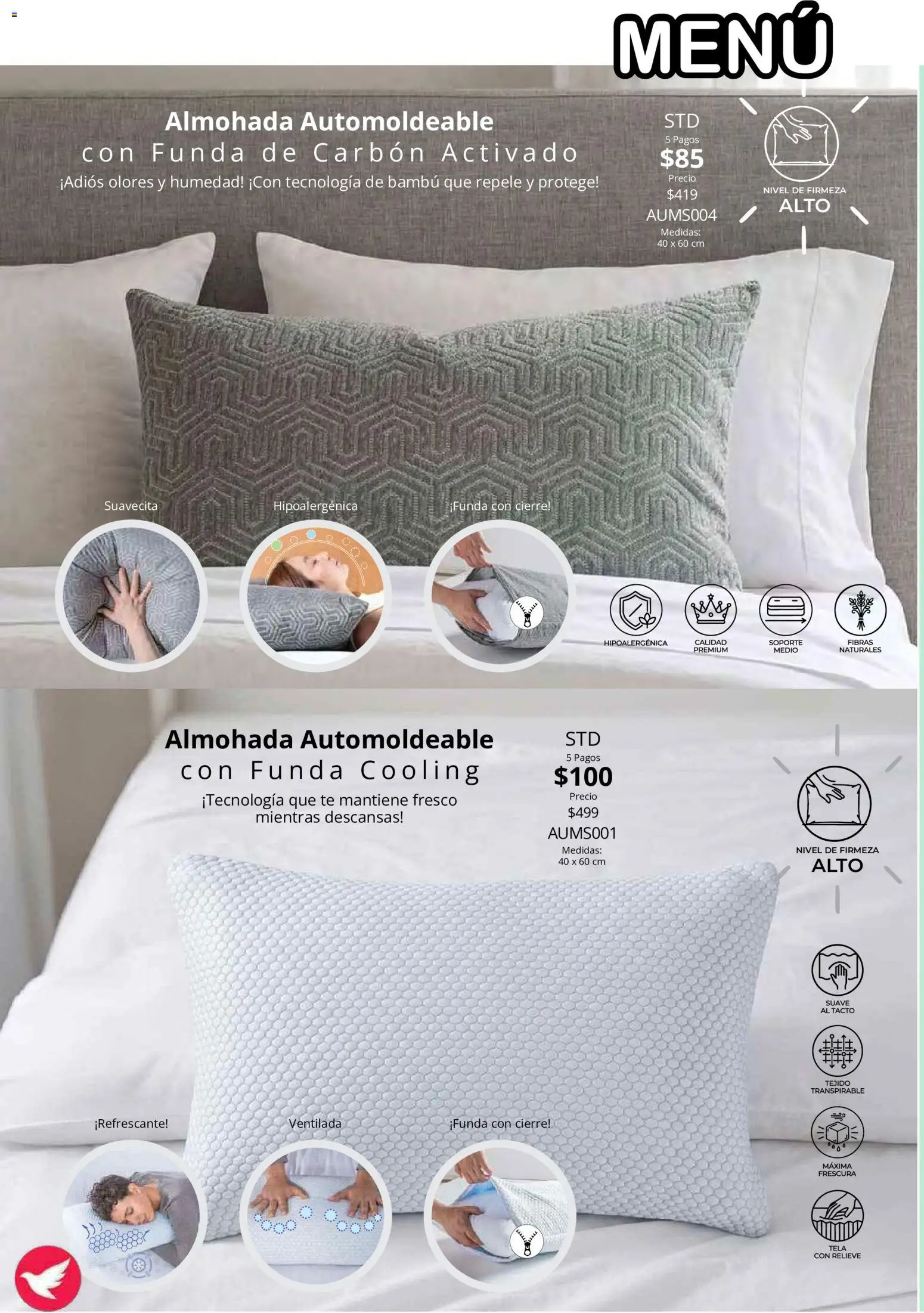 Nuevas ofertas de Colchas Concord válidas en toda la República Mexicana desde el 01/08/2026. ¡Encuentra las mejores ofertas en Colchas Concord catálogo! | Página: 154 | Productos: Almohada