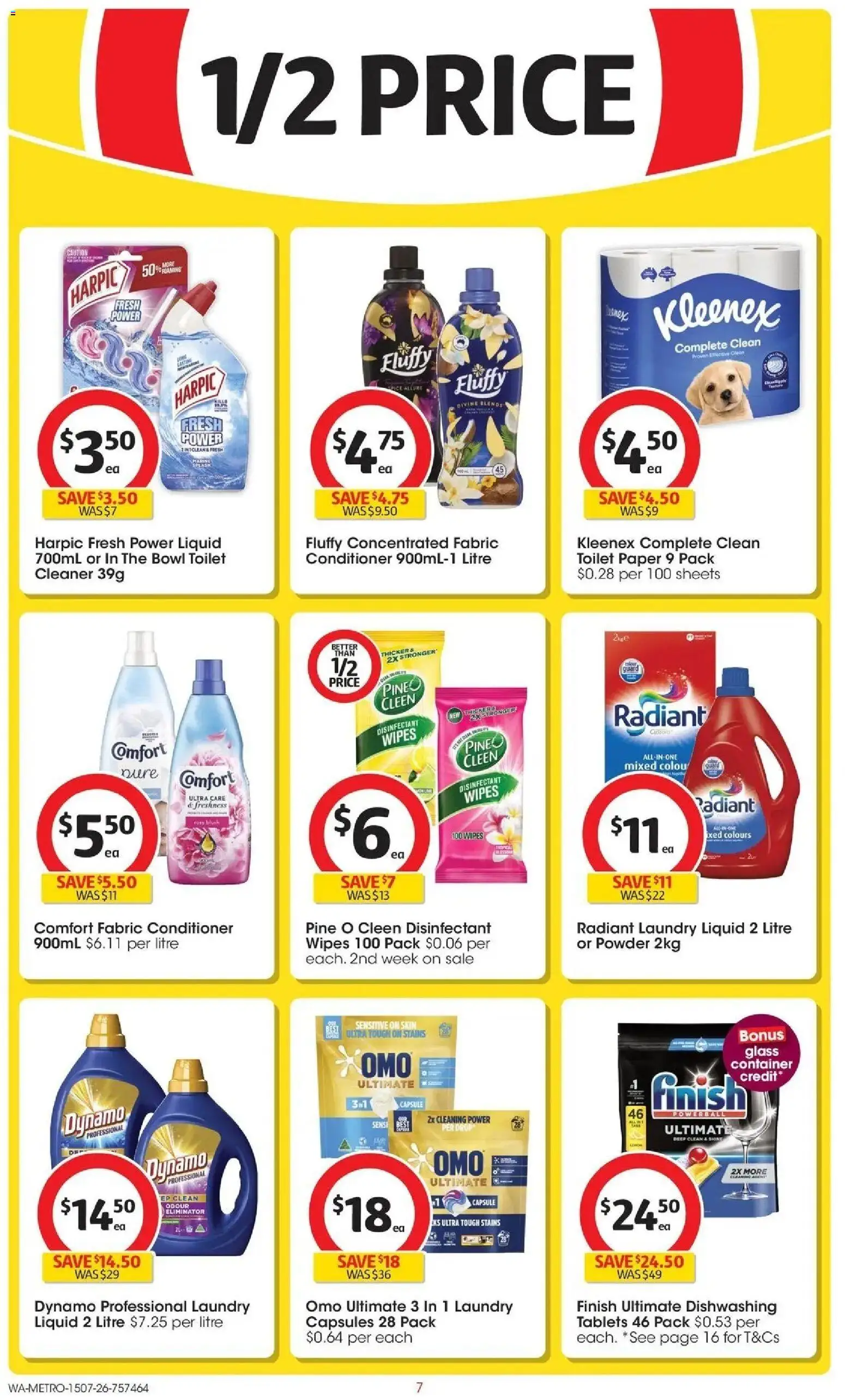 Coles catalogue - valid from 15/07/2026 | Page: 7 | Products: Cleaner, Toilet paper, Capsules, Tablets