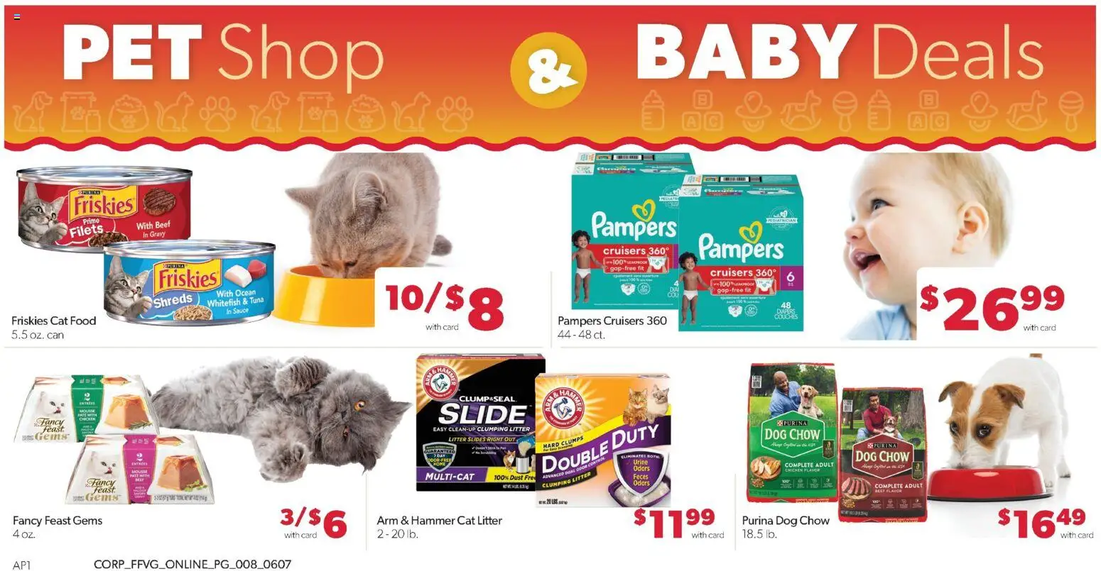 Family Fare Weekly Ad - valid from 07.06.2026 | Page: 12 | Products: Cat Food, Cat Litter, Hammer, Date
