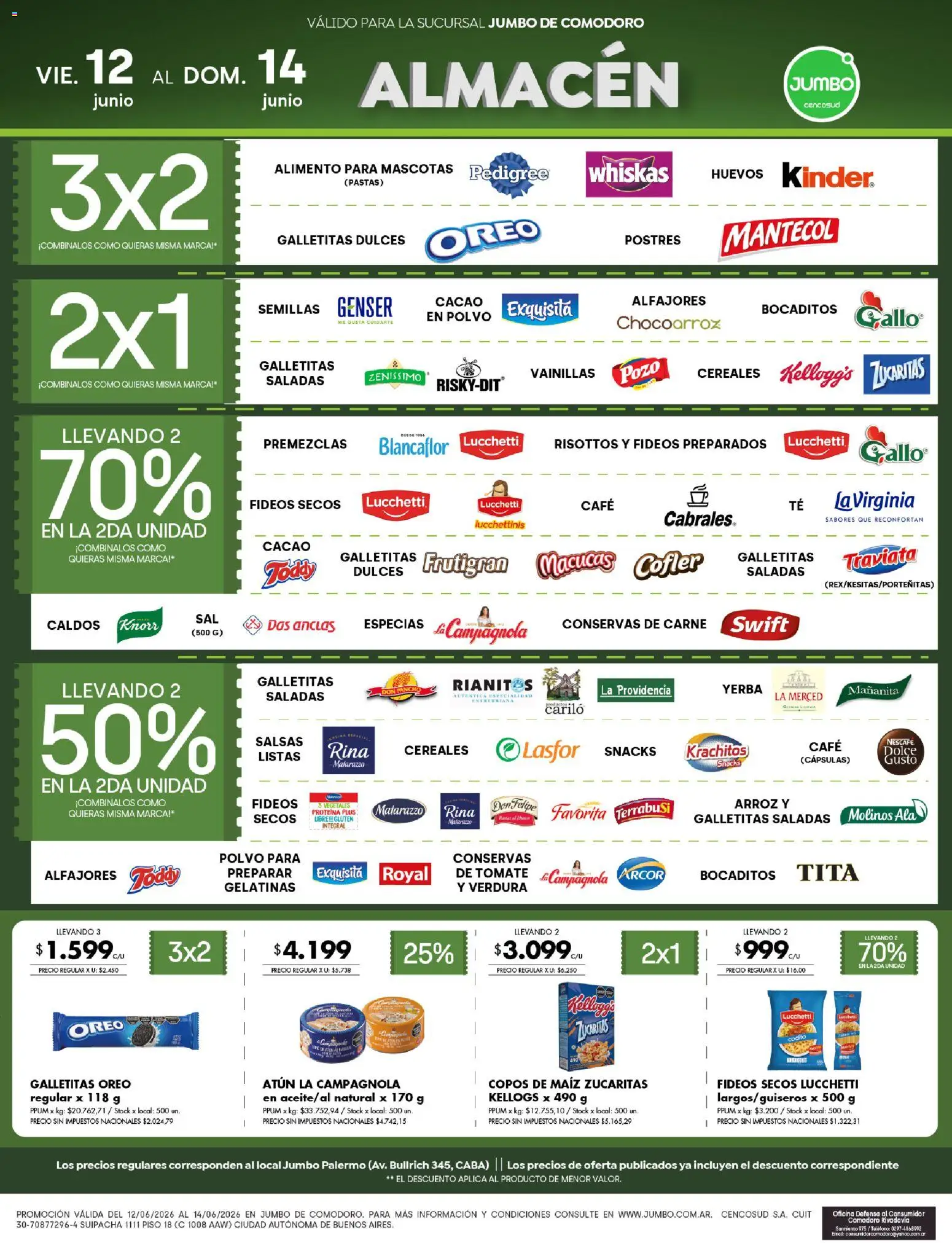 Jumbo ofertas │ válido desde el 12.06.2026 | Página: 2 | Productos: Galletitas, Yerba, Polvo, Arroz