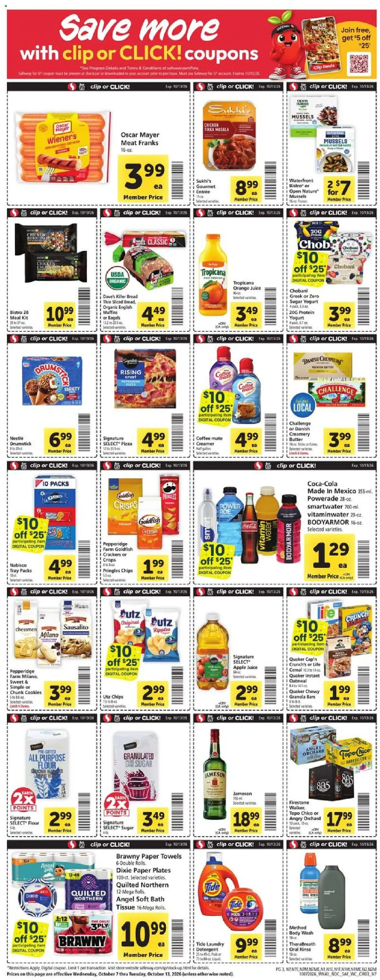 Safeway Weekly Ad - valid from 10/07/2026 | Page: 3