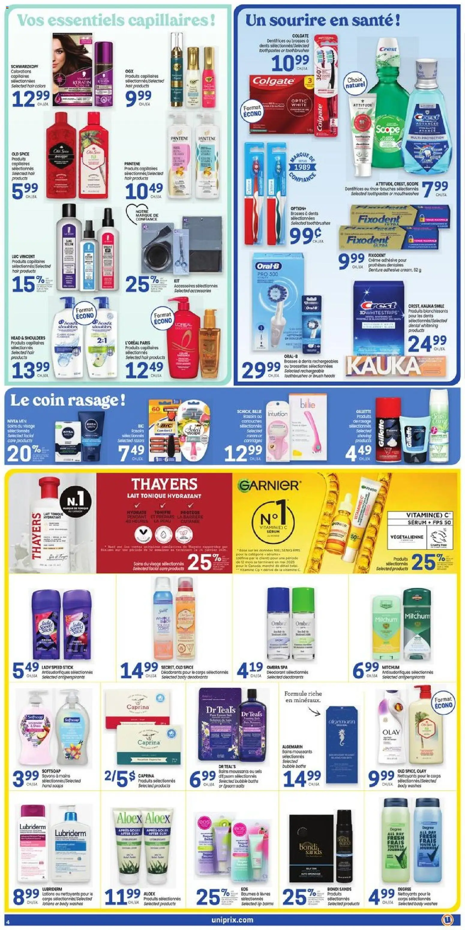 Uniprix flyer valid from Jul 2, 2026 | Page: 5 | Products: Brush, Deodorant
