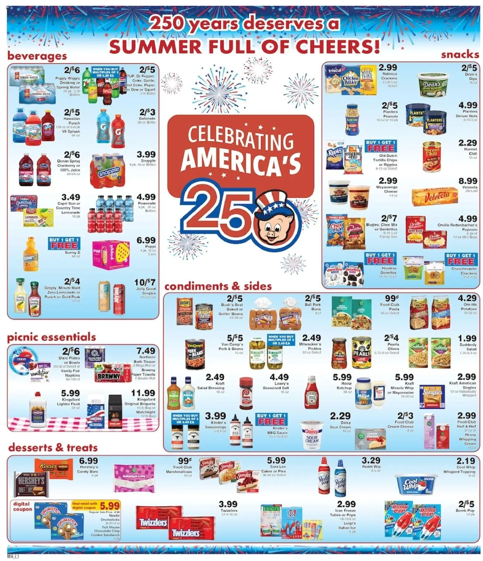 Piggly Wiggly Weekly Ad - valid from 07/01/2026 | Page: 2 | Products: Chocolate, Pasta, Water, Lighter