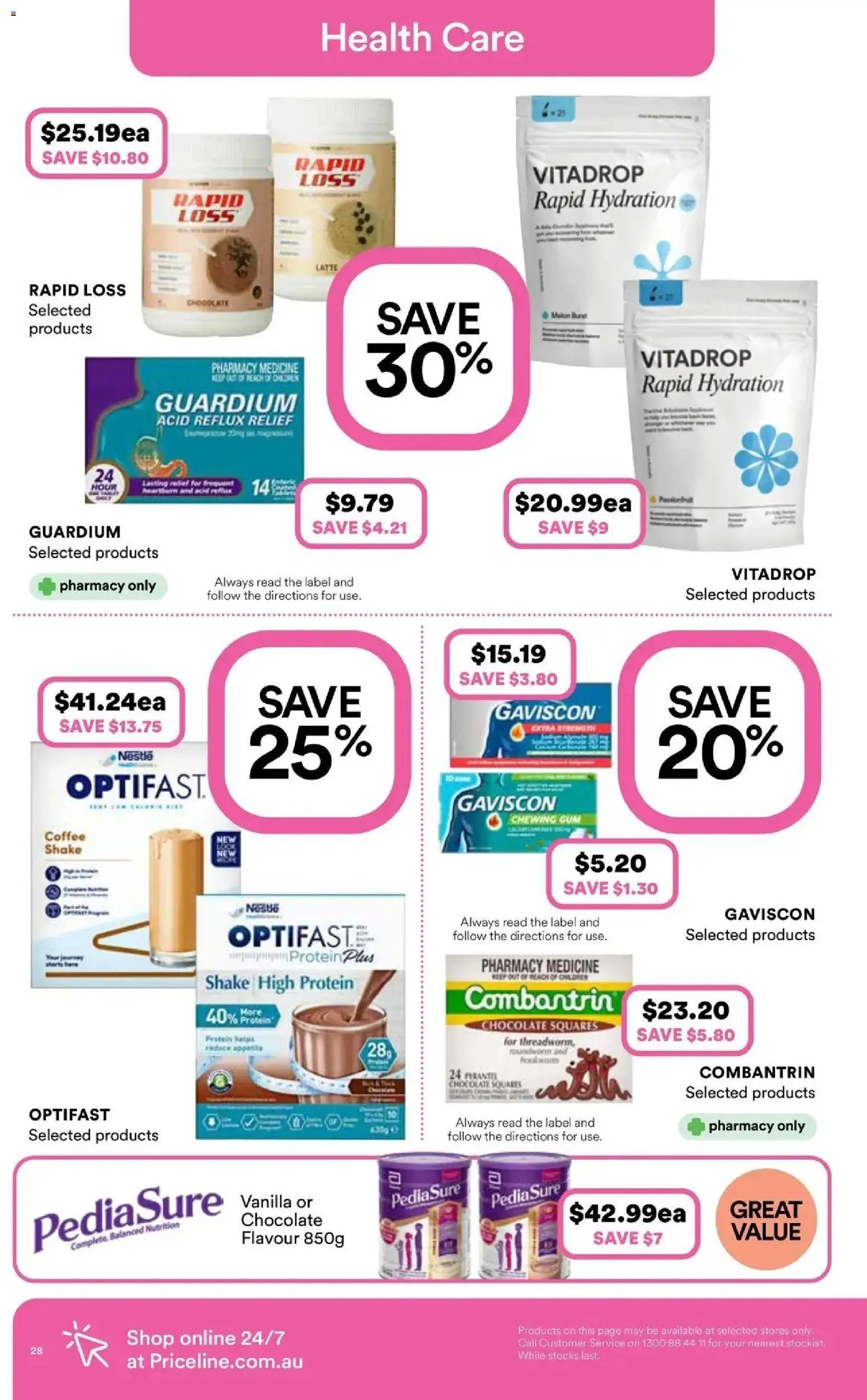 Priceline Pharmacy catalogue Shellharbour - 24/09/2026 > weekly / monthly specials | Page: 28 | Products: Protein, Chocolate, Gum, Vanilla