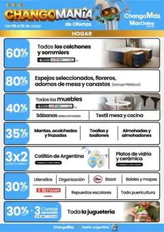 Vista previa Changomas ofertas válido desde el 09.06.2026 | Página: 7 | Productos: Cocina, Sabanas, Toallas, Mesa