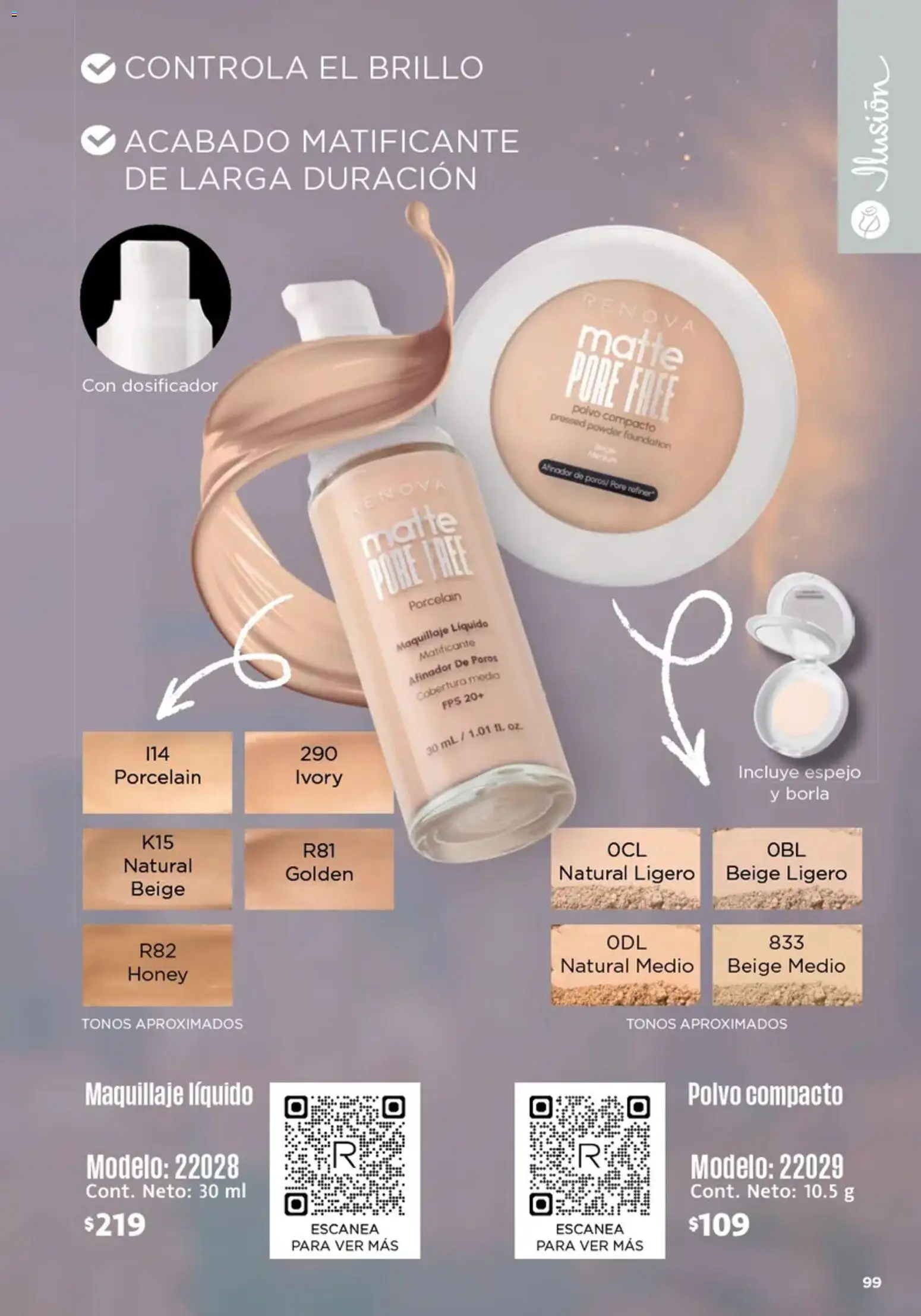 Nuevas ofertas de Ilusión válidas en toda la República Mexicana desde el 01/07/2026. ¡Encuentra las mejores ofertas en Ilusión catálogo Marcas Amigas! | Página: 101 | Productos: Brillo, Espejo, Maquillaje, Polvo