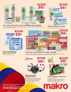 Makro catálogo -  Vista previa de la revista de la tienda Makro valido desde el 10/07/2026 | Página: 14 | Productos: Servilletas, Tapabocas, Pan