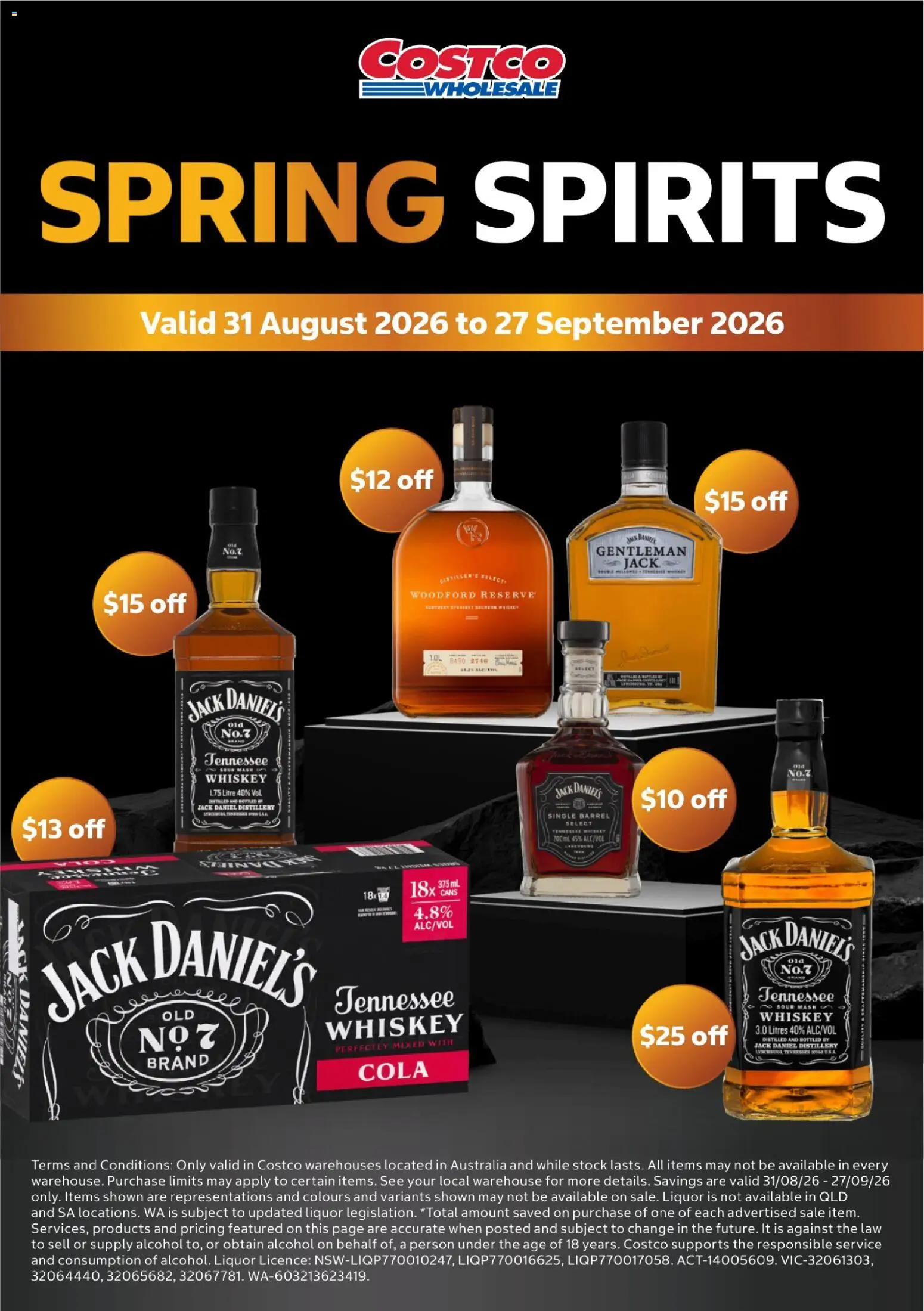 Costco catalogue - valid from 31/08/2026 | Page: 1 | Products: Alcohol, Whiskey, Jack Daniel’s