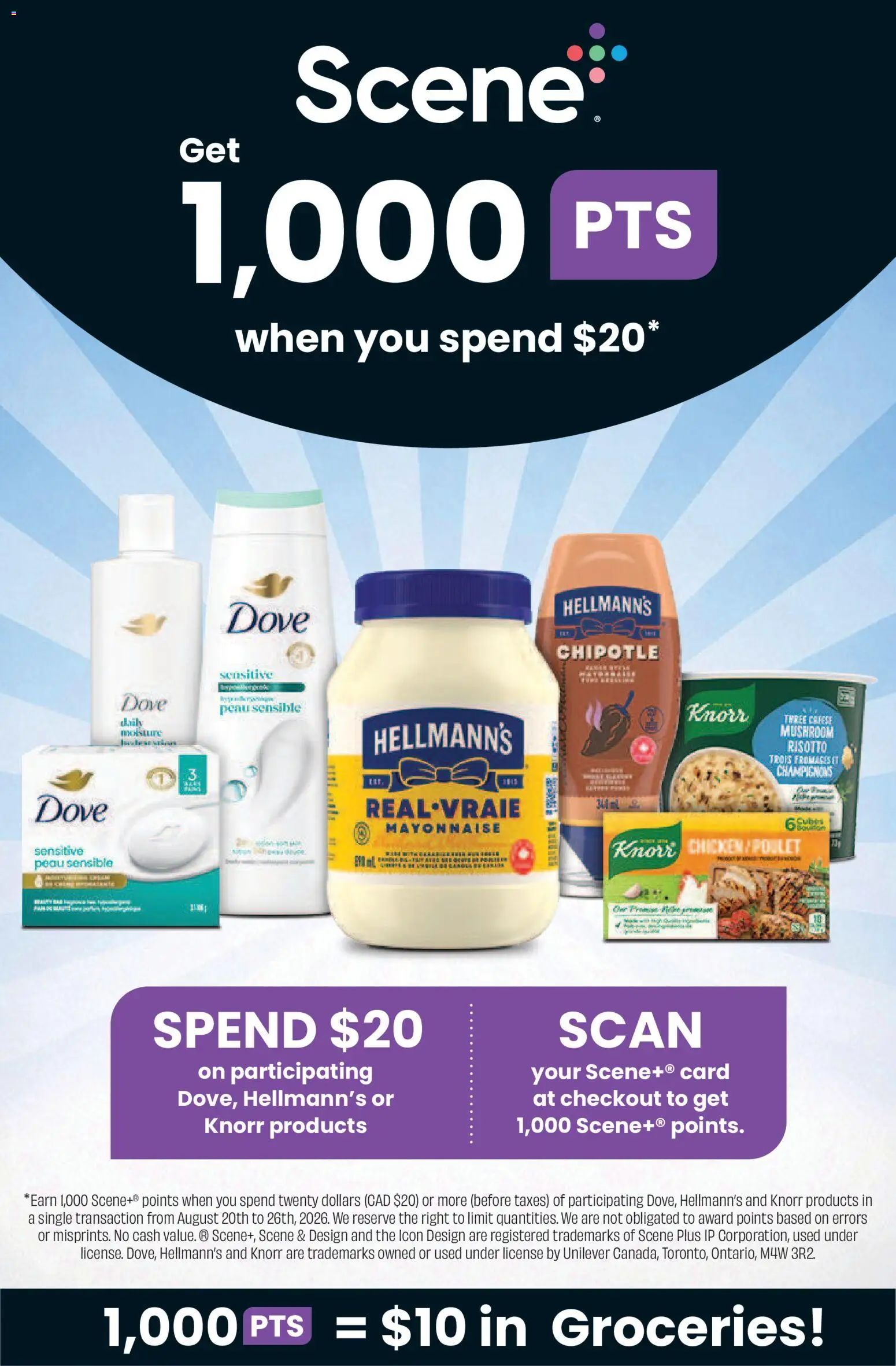 FreshCo flyer valid from Aug 20, 2026 | Page: 10 | Products: Mayonnaise, Chicken