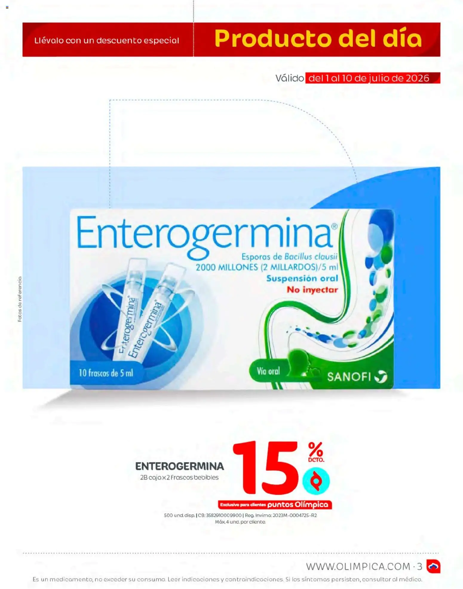Olímpica revista - valida desde el 01/07/2026 | Página: 3 | Productos: Caja