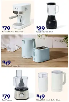 Preview of Big W Catalogue - New Season: Spring / Summer - valid from 24/08/2026 | Page: 31 | Products: Milk frother, Table, Coffee, Blender
