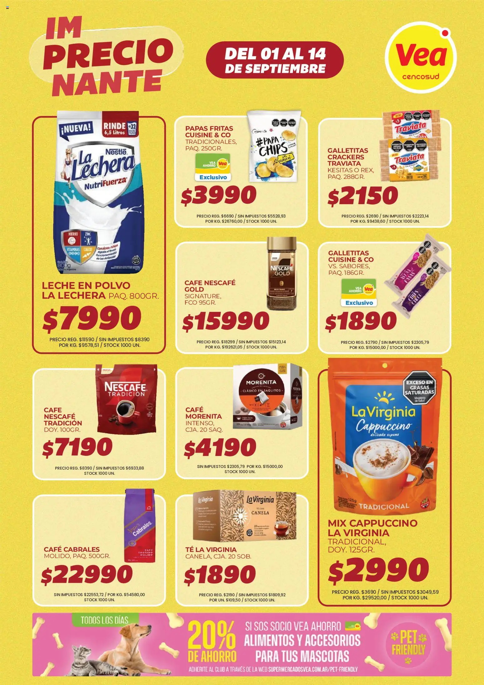 Vea - VOLANTE IMPRECIONANTE CUYO │ válido desde el 01/09/2026 | Página: 3 | Productos: Vitaminas, Galletitas, Polvo, Papas