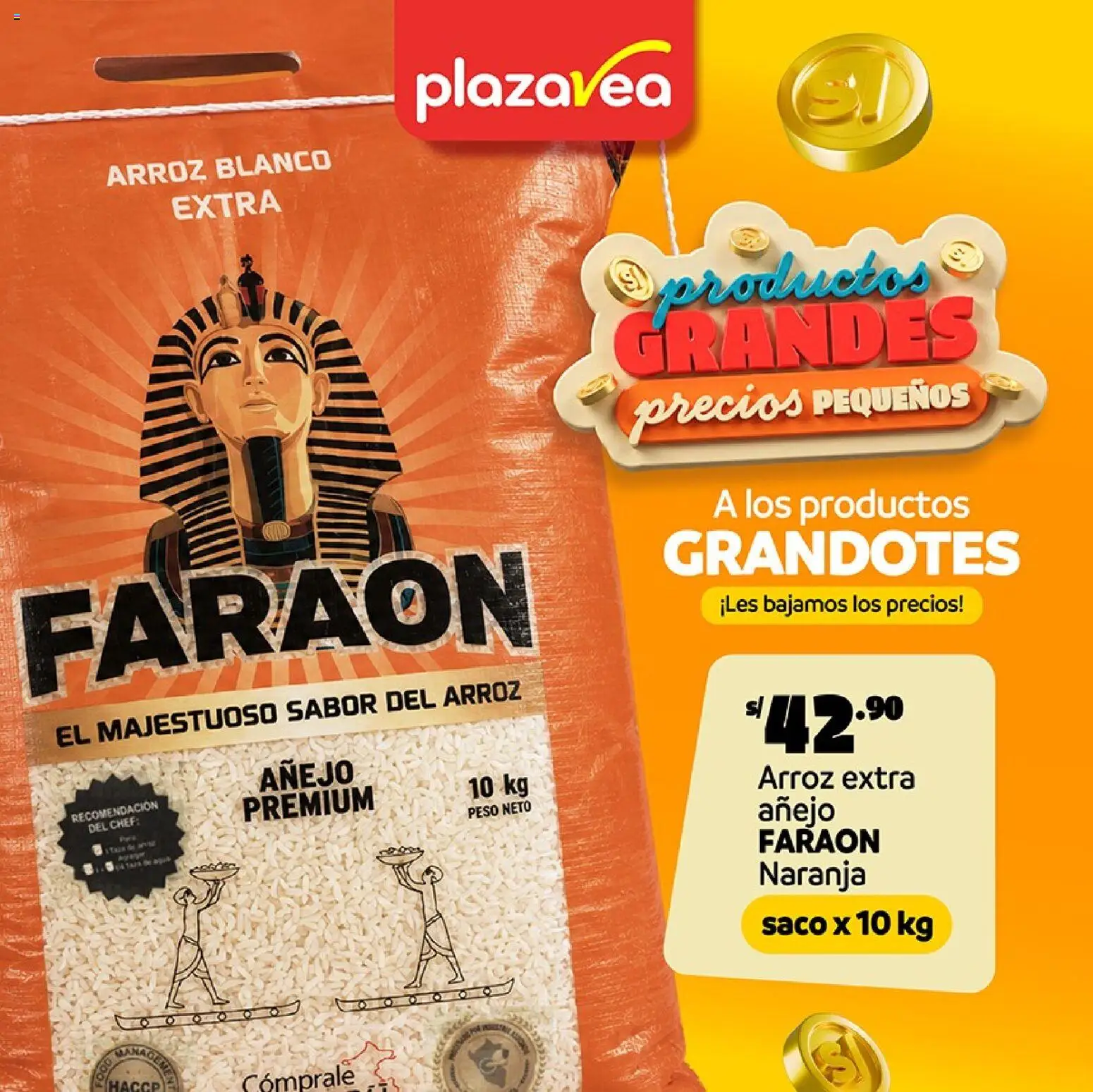 Catálogo Plaza Vea válido desde 17/08/2026 | Página: 1 | Productos: Arroz, Saco, Peso